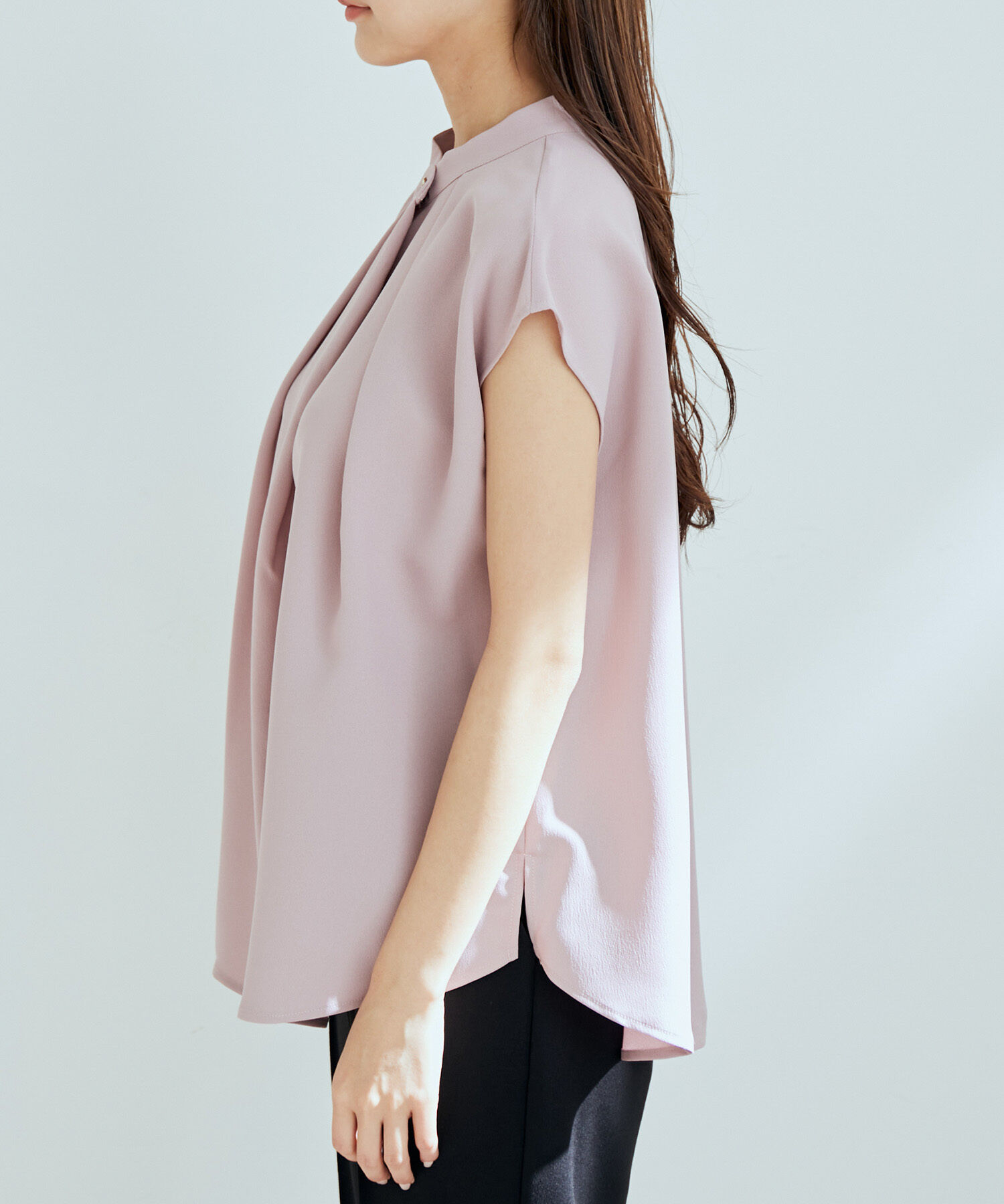 vis-a-vis「【WEB限定】【SET】フレンチスリーブタックブラウス＆フレアーパンツセット【sustainable】」|シャツ・ブラウス|