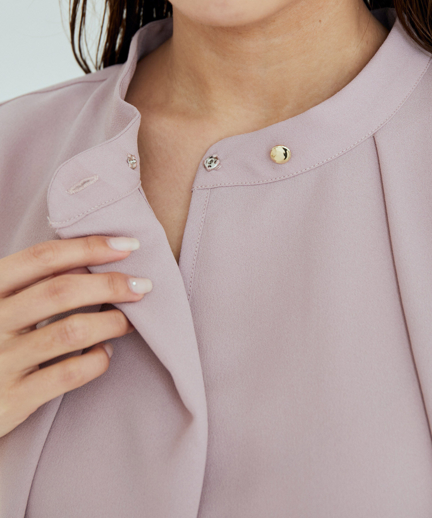 vis-a-vis「【WEB限定】【SET】フレンチスリーブタックブラウス＆フレアーパンツセット【sustainable】」|シャツ・ブラウス|