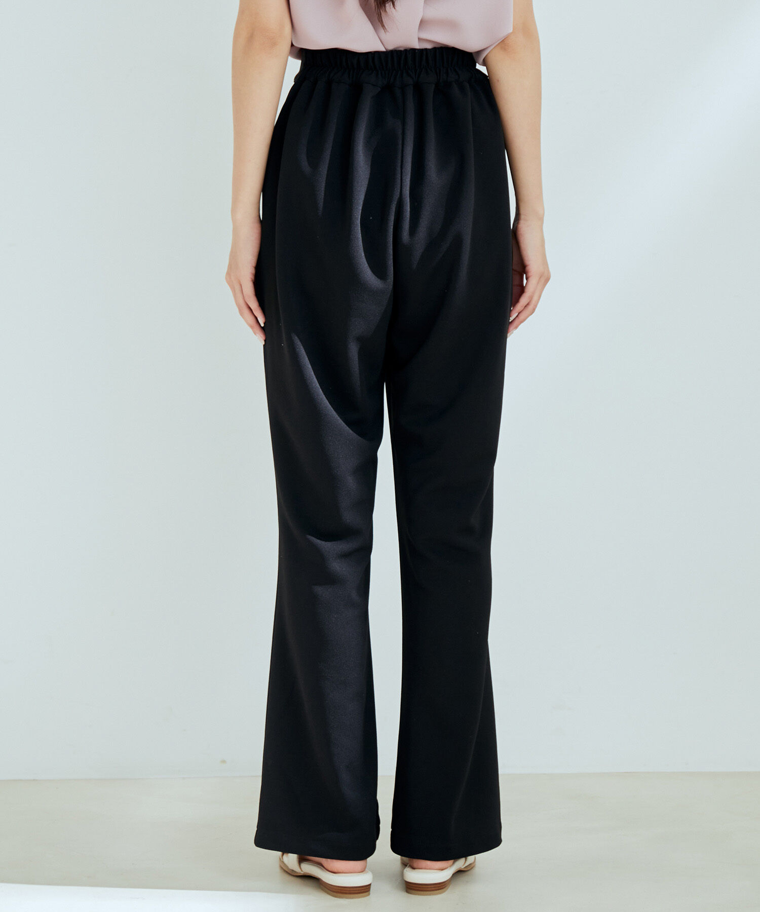 vis-a-vis「【WEB限定】【SET】フレンチスリーブタックブラウス＆フレアーパンツセット【sustainable】」|シャツ・ブラウス|