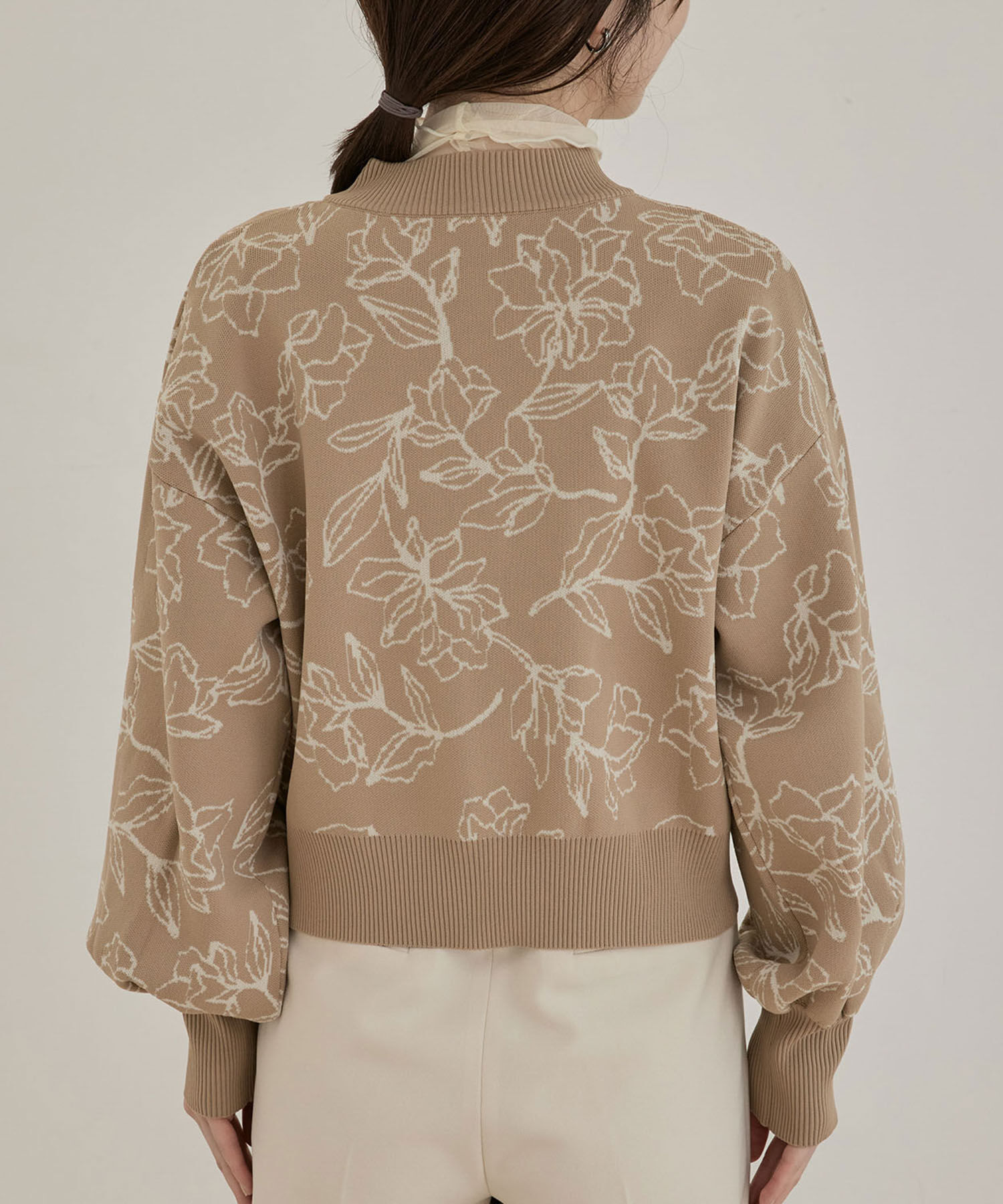 VIS「多釦ニットカラーカーディガン」|カーディガン|