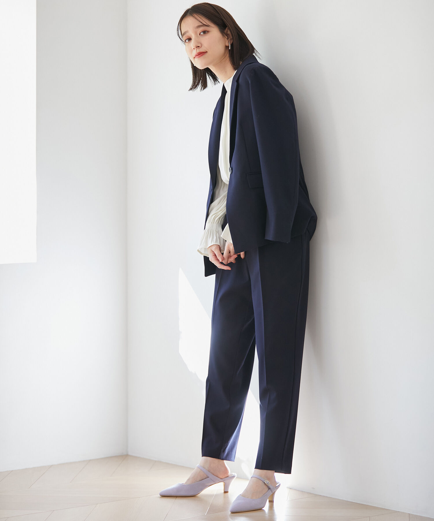 Juze「ポインテッドストラップミュール」|パンプス|