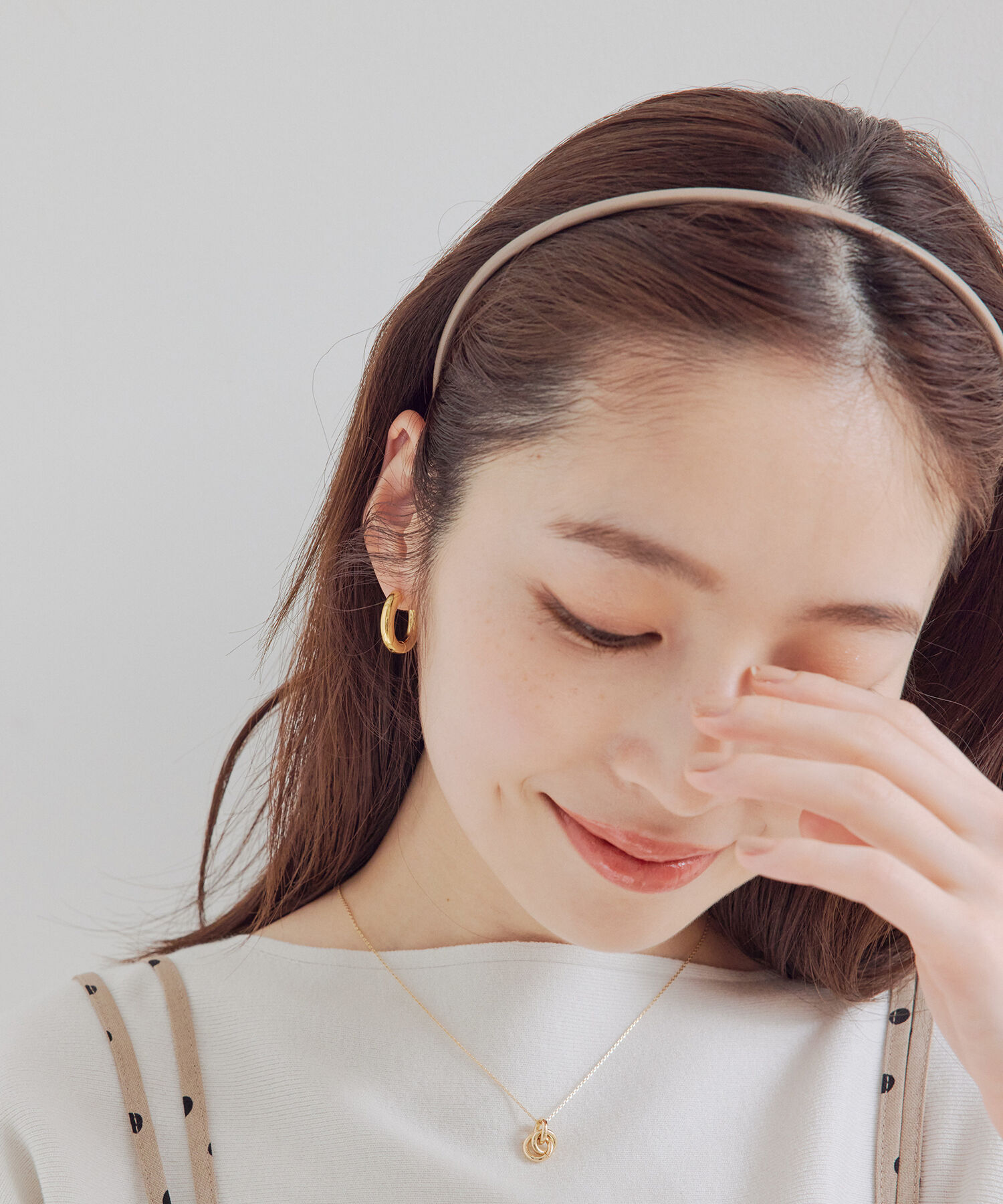 VIS「フェイクレザーナローカチューシャ」|カチューシャ|ベージュ(27)