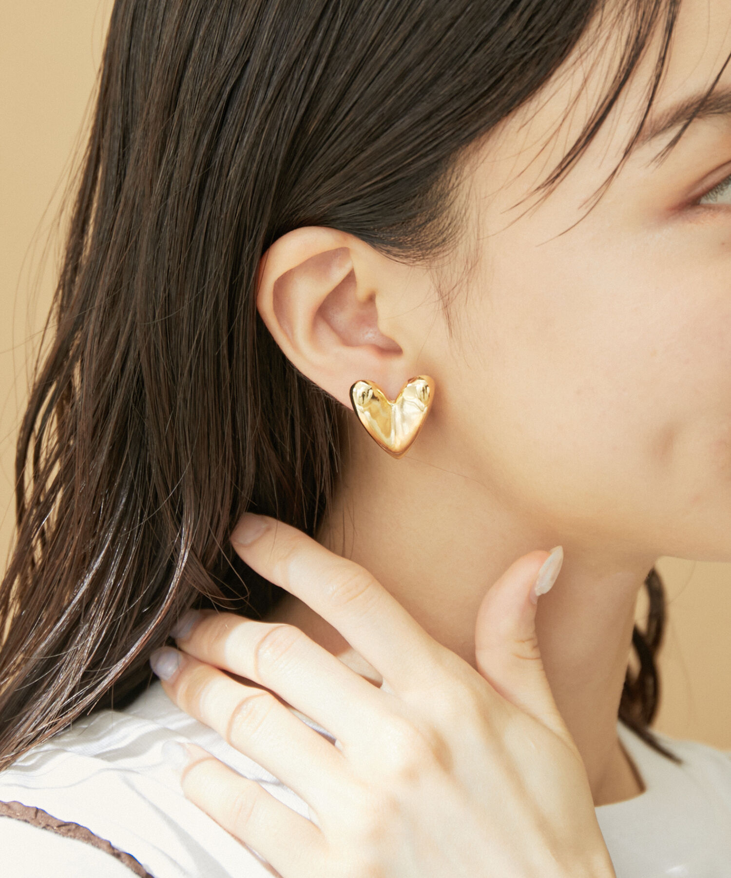 VIS「ハートモチーフピアス」|ピアス|ゴールド(90)