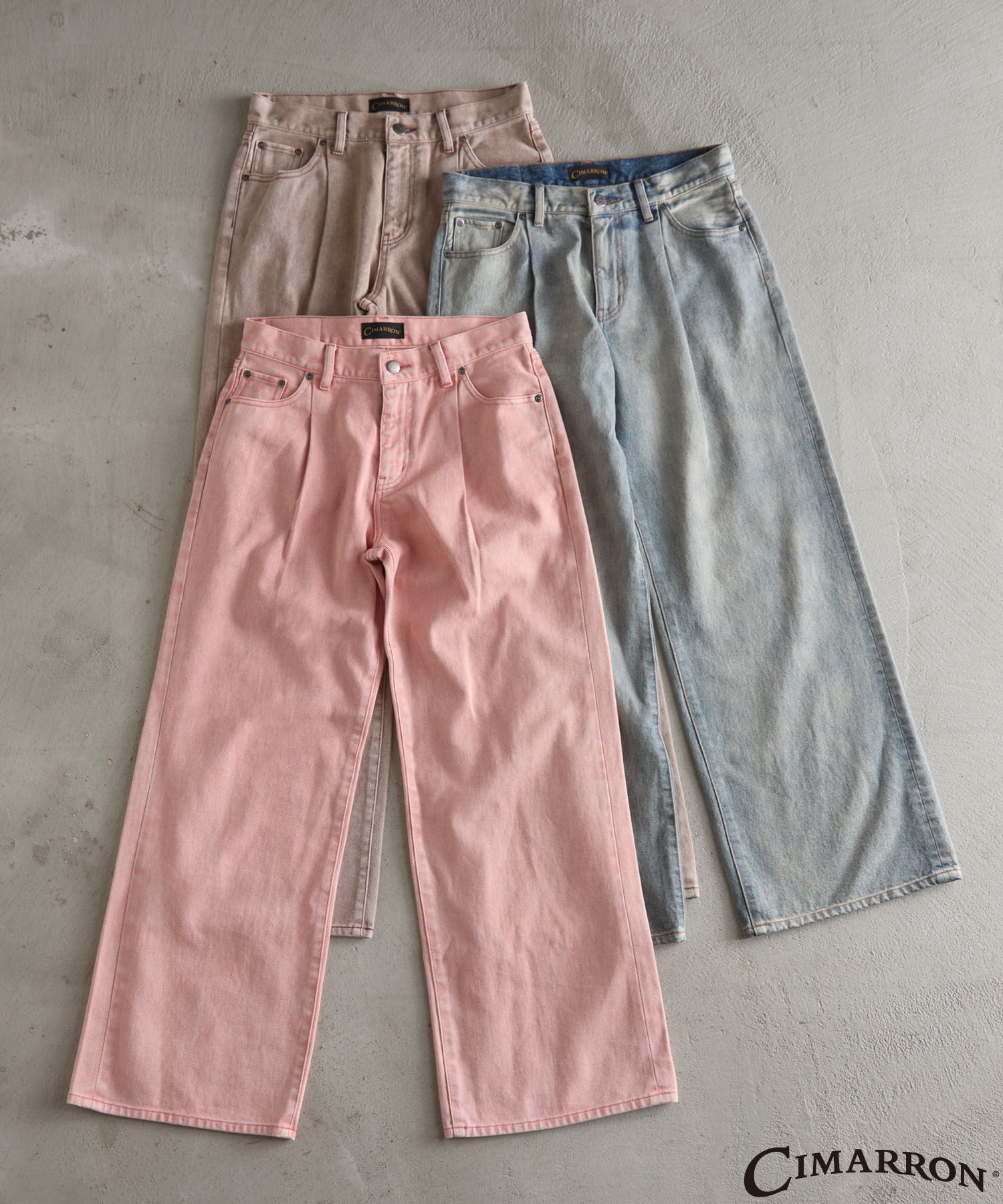 VIS「【CIMARRON】VIS別注ヴィンテージライクカラーデニム」|デニム|