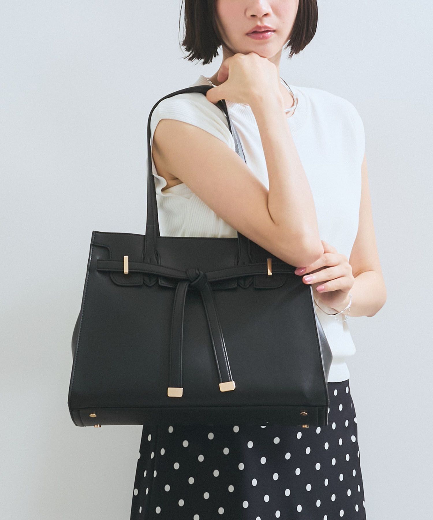 VIS「【A4収納】フラップタイトートバッグ」|トートバッグ|