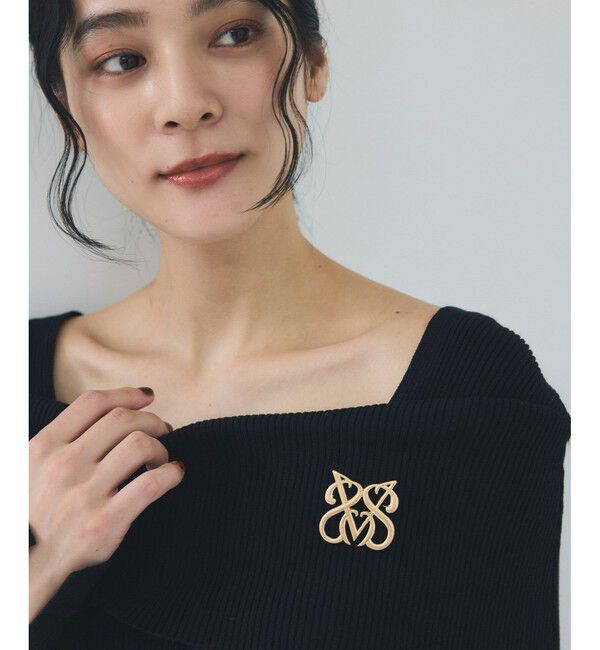 VIS「ロゴメタルブローチ」|ブローチ・コサージュ|ゴールド(90)