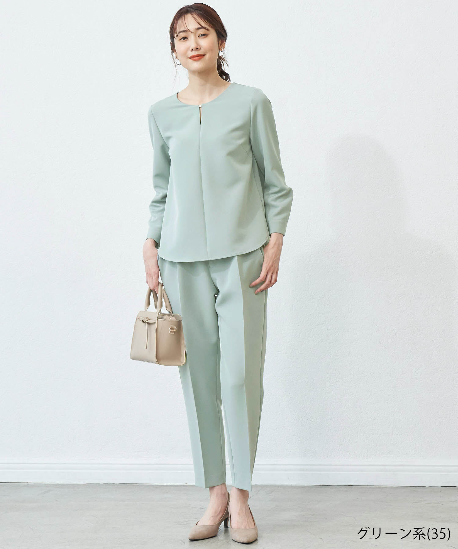 Rope&rsquo;Picnic「【360&deg;ウルトラストレッチ】【セットアップ対応】フロントホックブラウス」|シャツ・ブラウス|