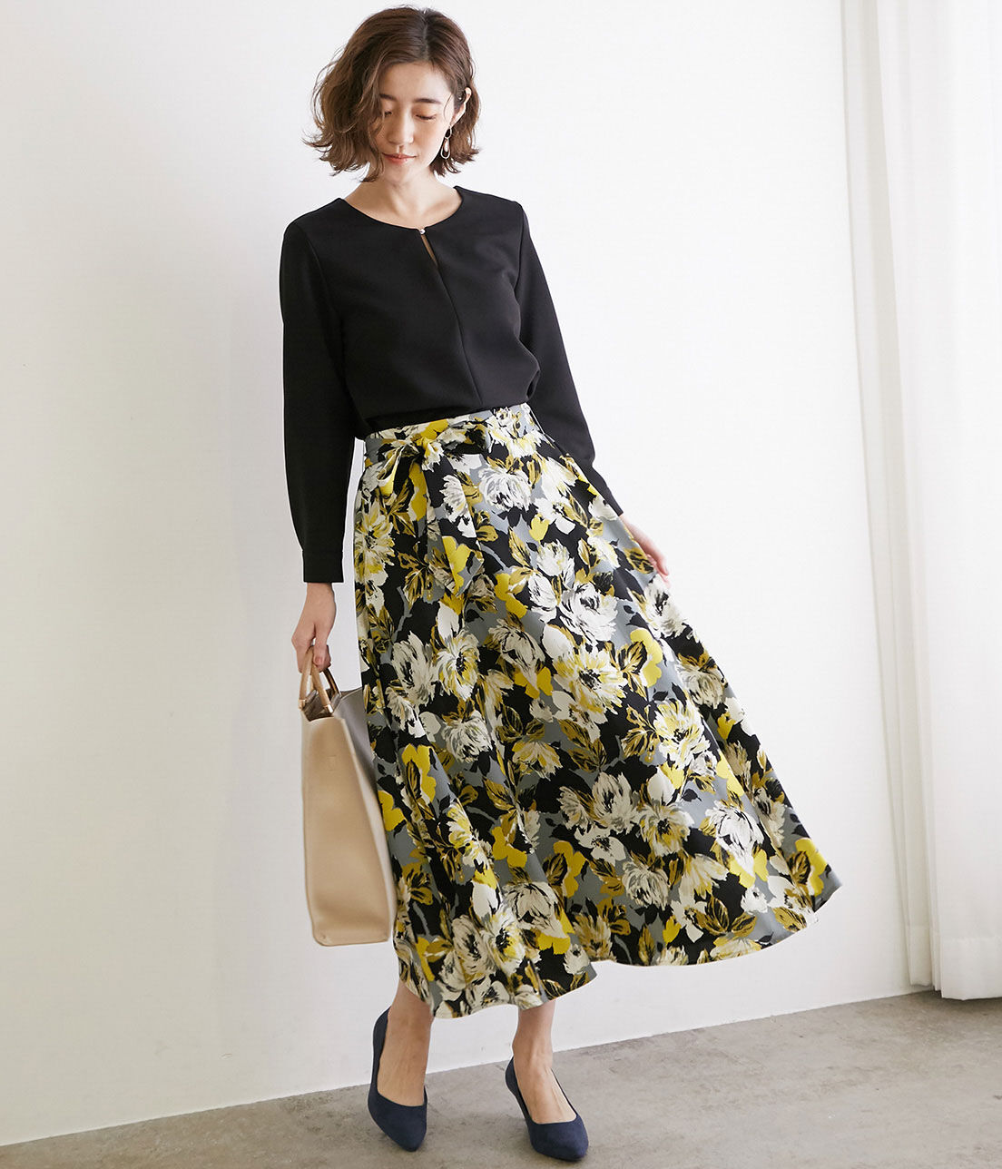 Rope&rsquo;Picnic「【360&deg;ウルトラストレッチ】【セットアップ対応】フロントホックブラウス」|シャツ・ブラウス|