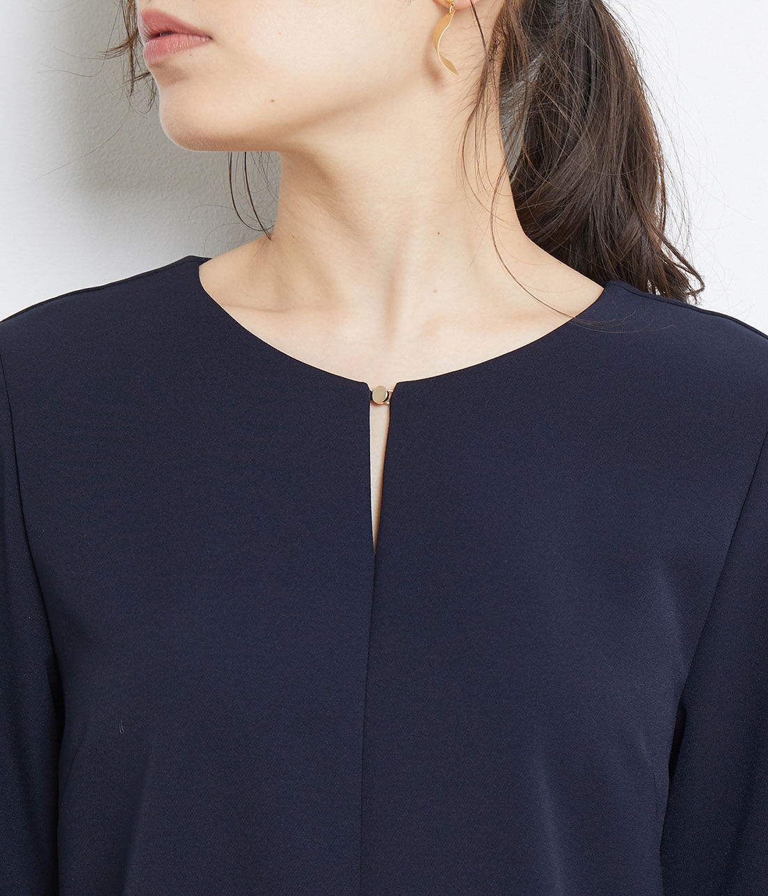 Rope&rsquo;Picnic「【360&deg;ウルトラストレッチ】【セットアップ対応】フロントホックブラウス」|シャツ・ブラウス|