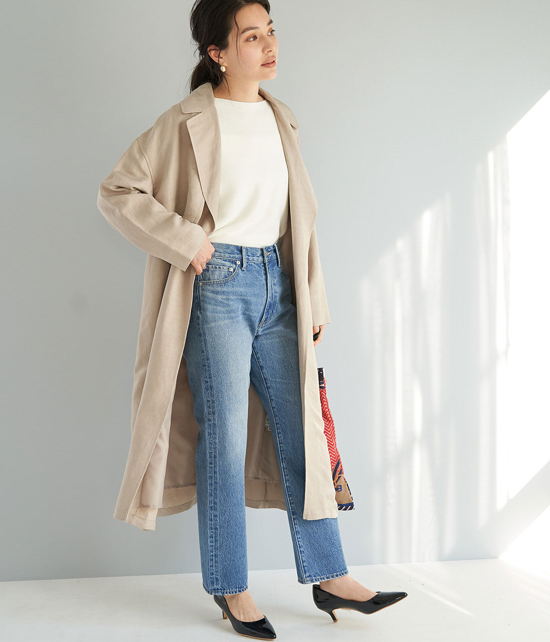 Rope&rsquo;Picnic「【emur】ストレートデニムパンツ」|デニム|