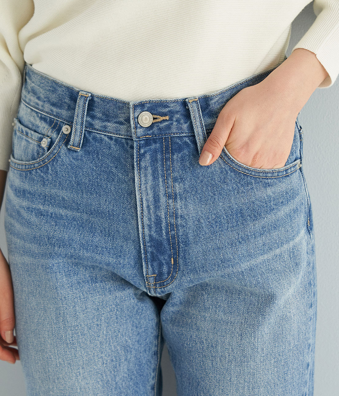 Rope&rsquo;Picnic「【emur】ストレートデニムパンツ」|デニム|