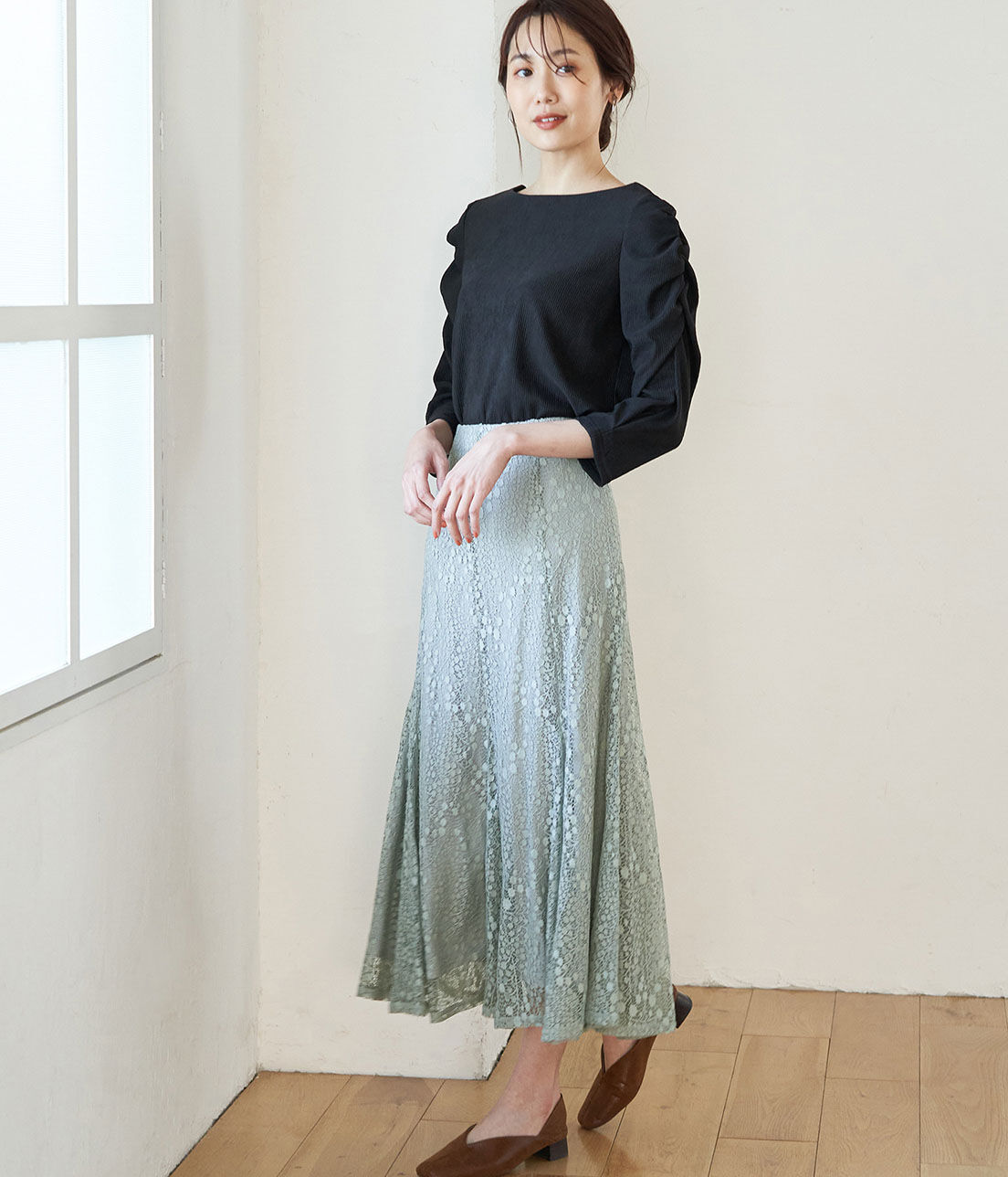 Rope&rsquo;Picnic「レースマーメイドスカート」|スカート|