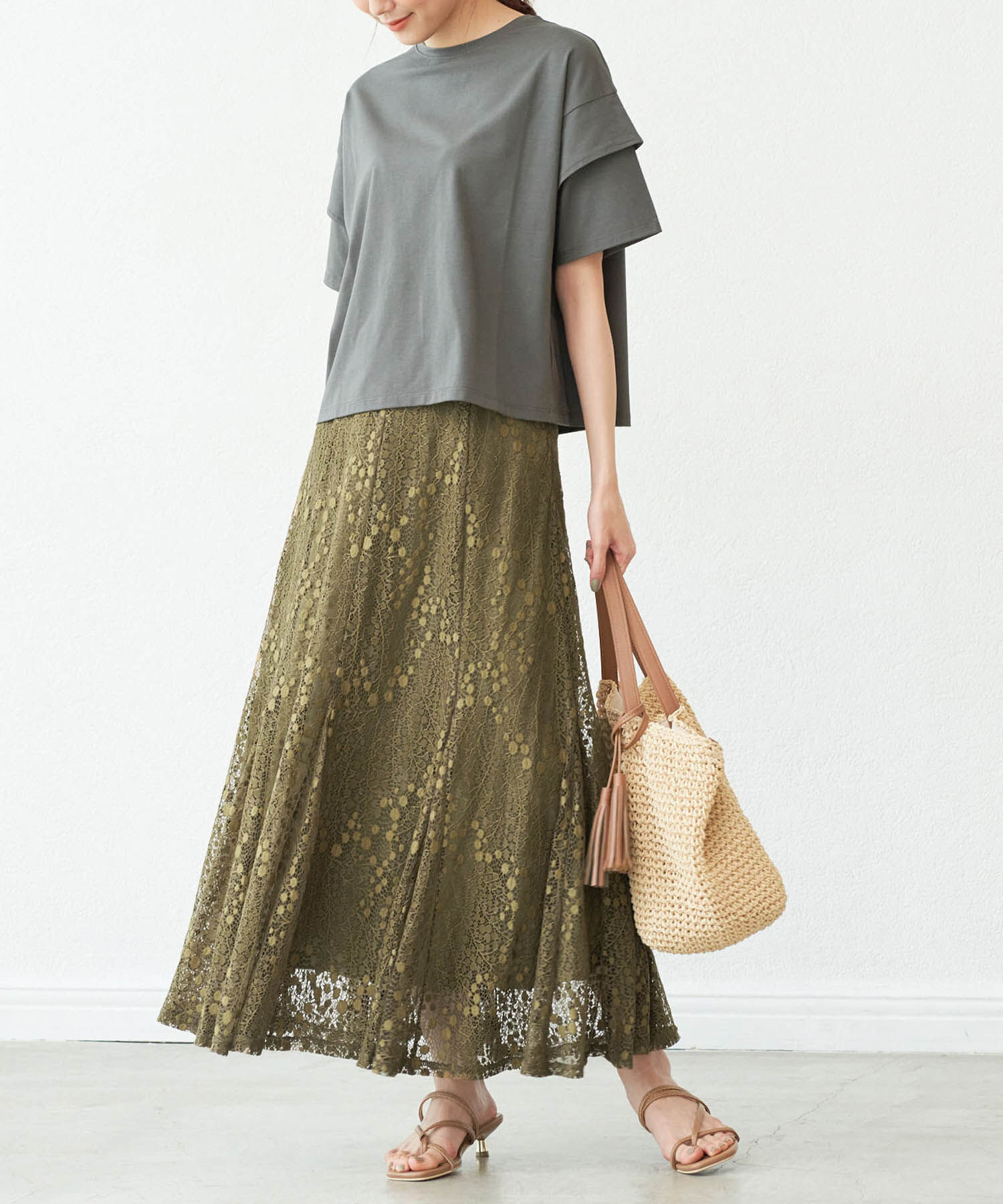 Rope&rsquo;Picnic「レースマーメイドスカート」|スカート|