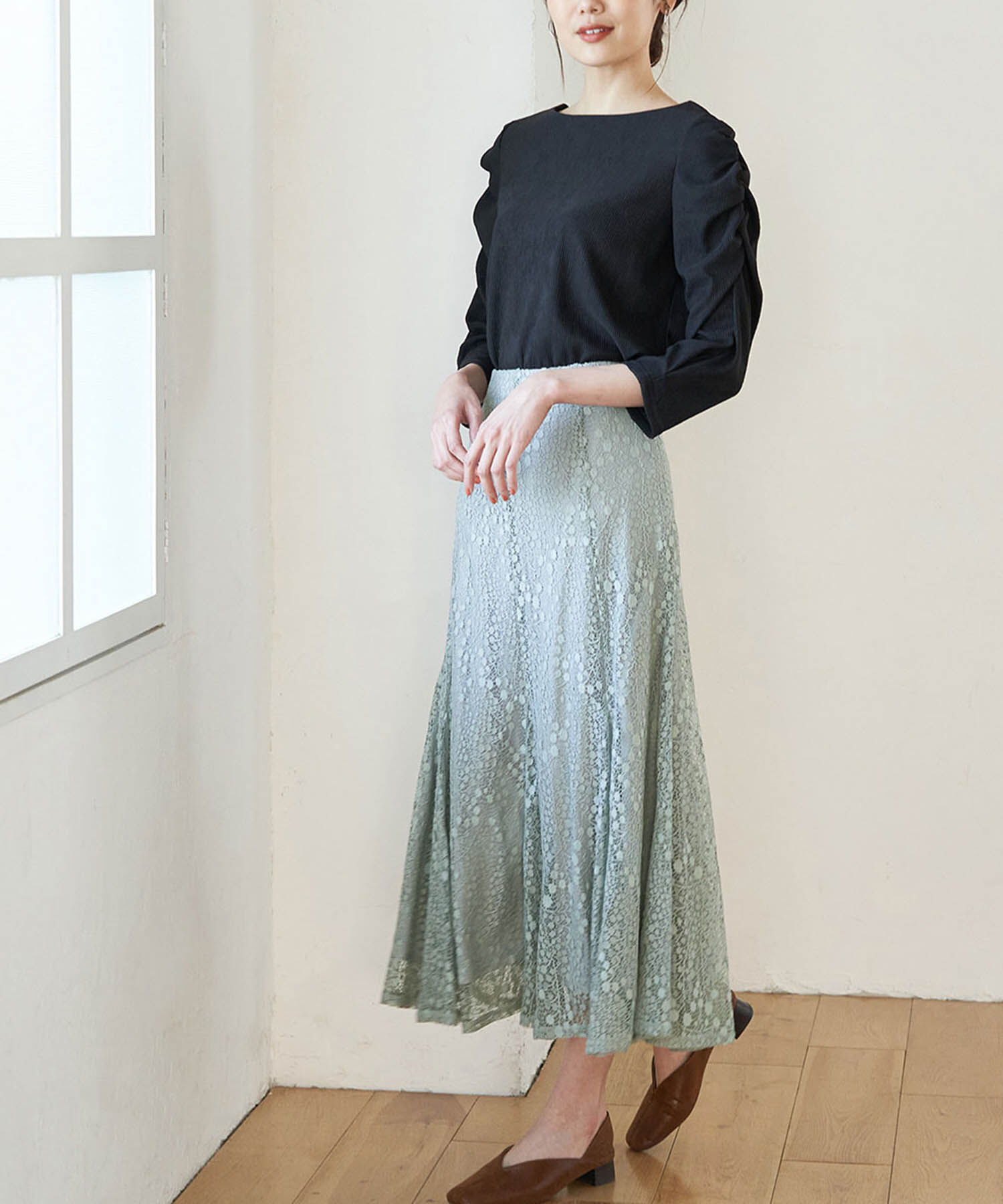 Rope&rsquo;Picnic「レースマーメイドスカート」|スカート|