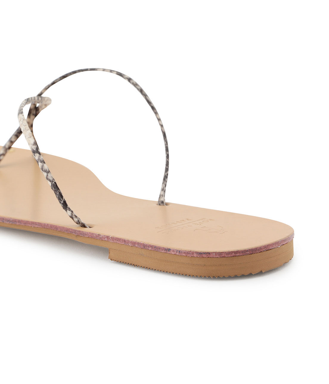 ROPE PICNIC PASSAGE「平スタッズツイストトングサンダル」|サンダル|