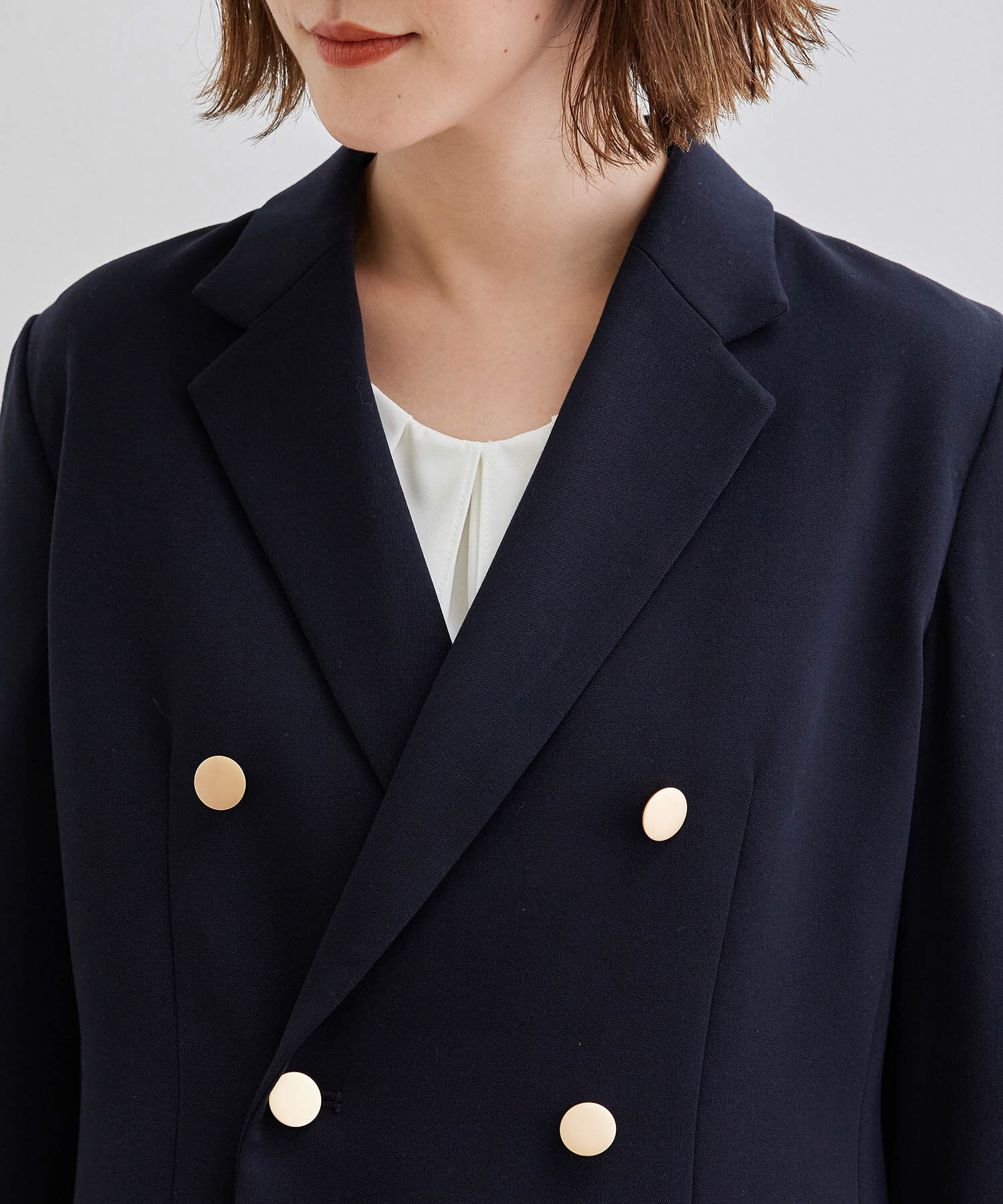 Rope&rsquo;Picnic「ゴールドボタンダブルジャケット」|テーラードジャケット|