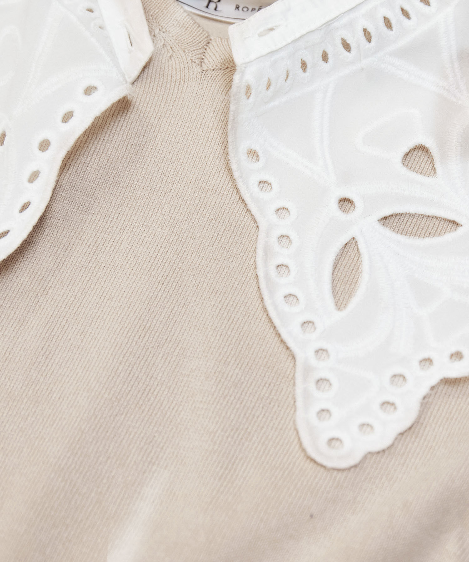 Rope&rsquo;Picnic「レース衿ニットプルオーバー」|ニット・セーター|