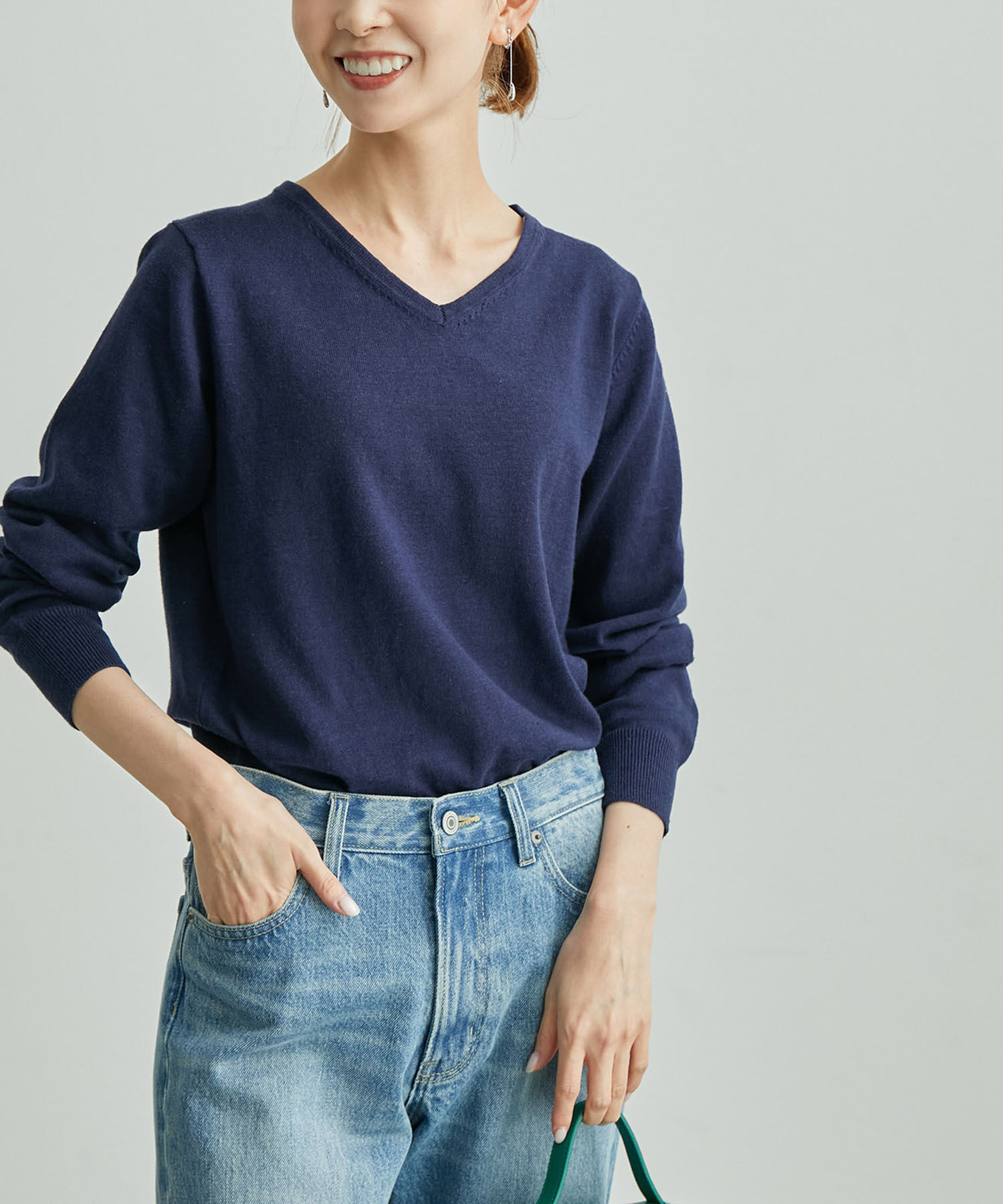 Rope&rsquo;Picnic「レース衿ニットプルオーバー」|ニット・セーター|