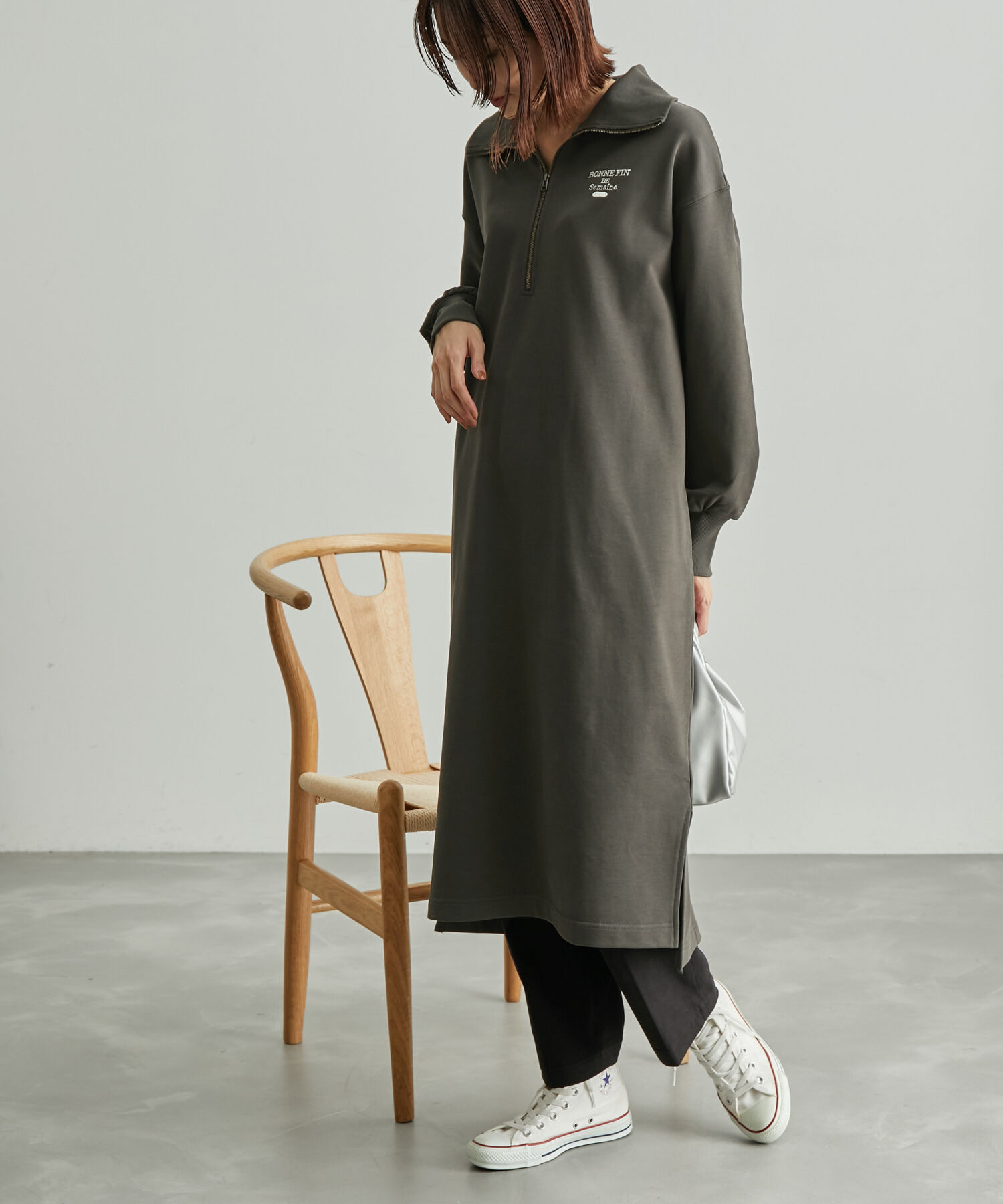 ROPE' PICNIC R「ハーフジップミニワンピース」|ワンピース|