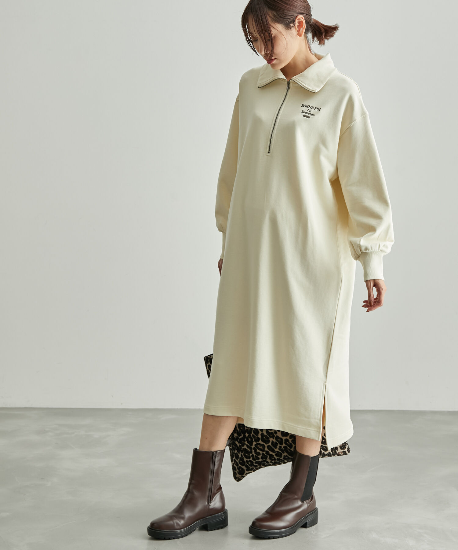 ROPE' PICNIC R「ハーフジップミニワンピース」|ワンピース|