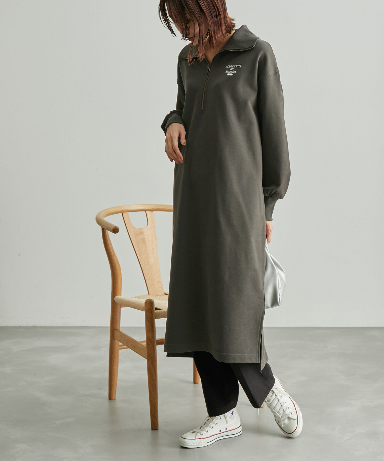 ROPE' PICNIC R「ハーフジップミニワンピース」|ワンピース|