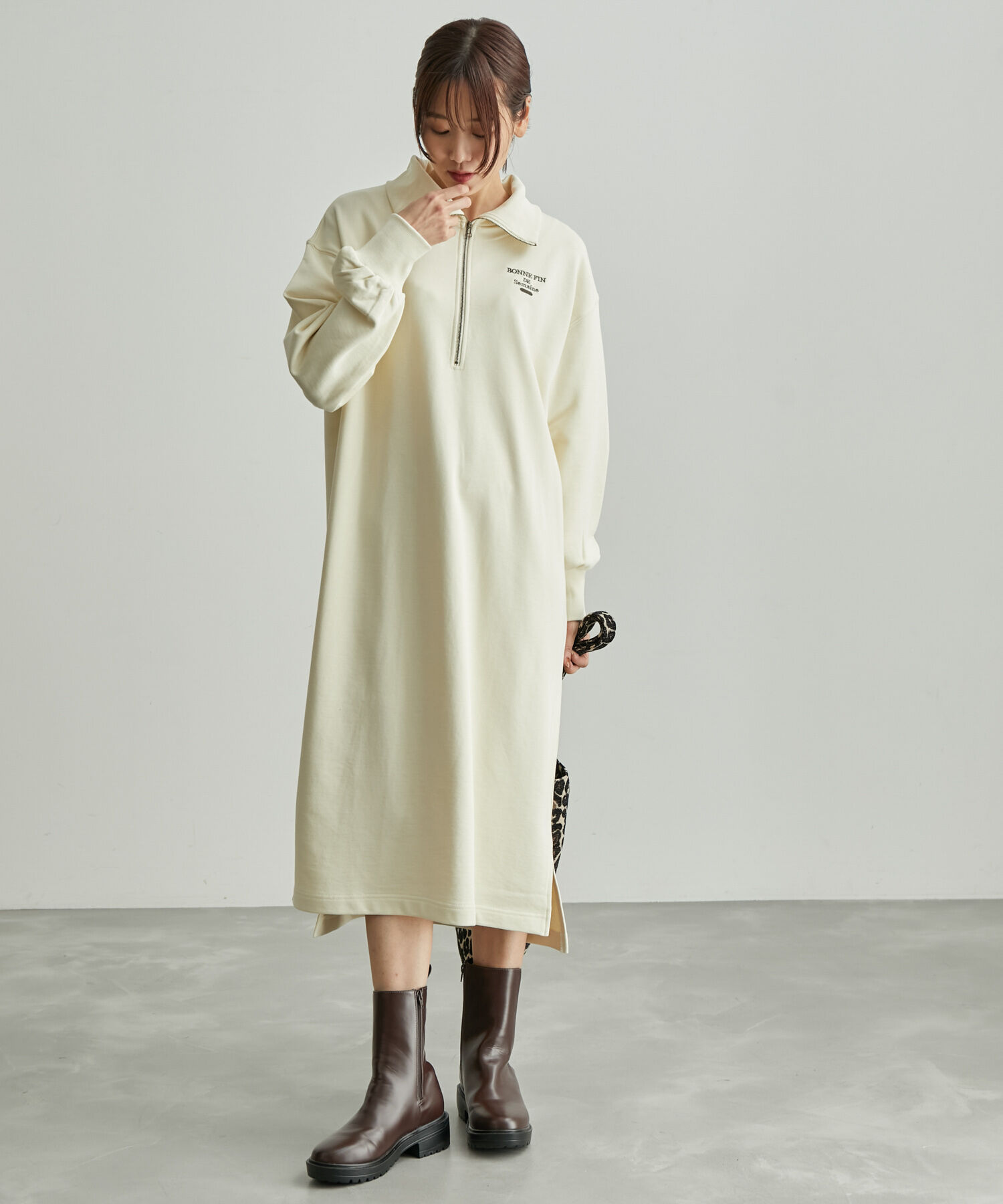 ROPE' PICNIC R「ハーフジップミニワンピース」|ワンピース|