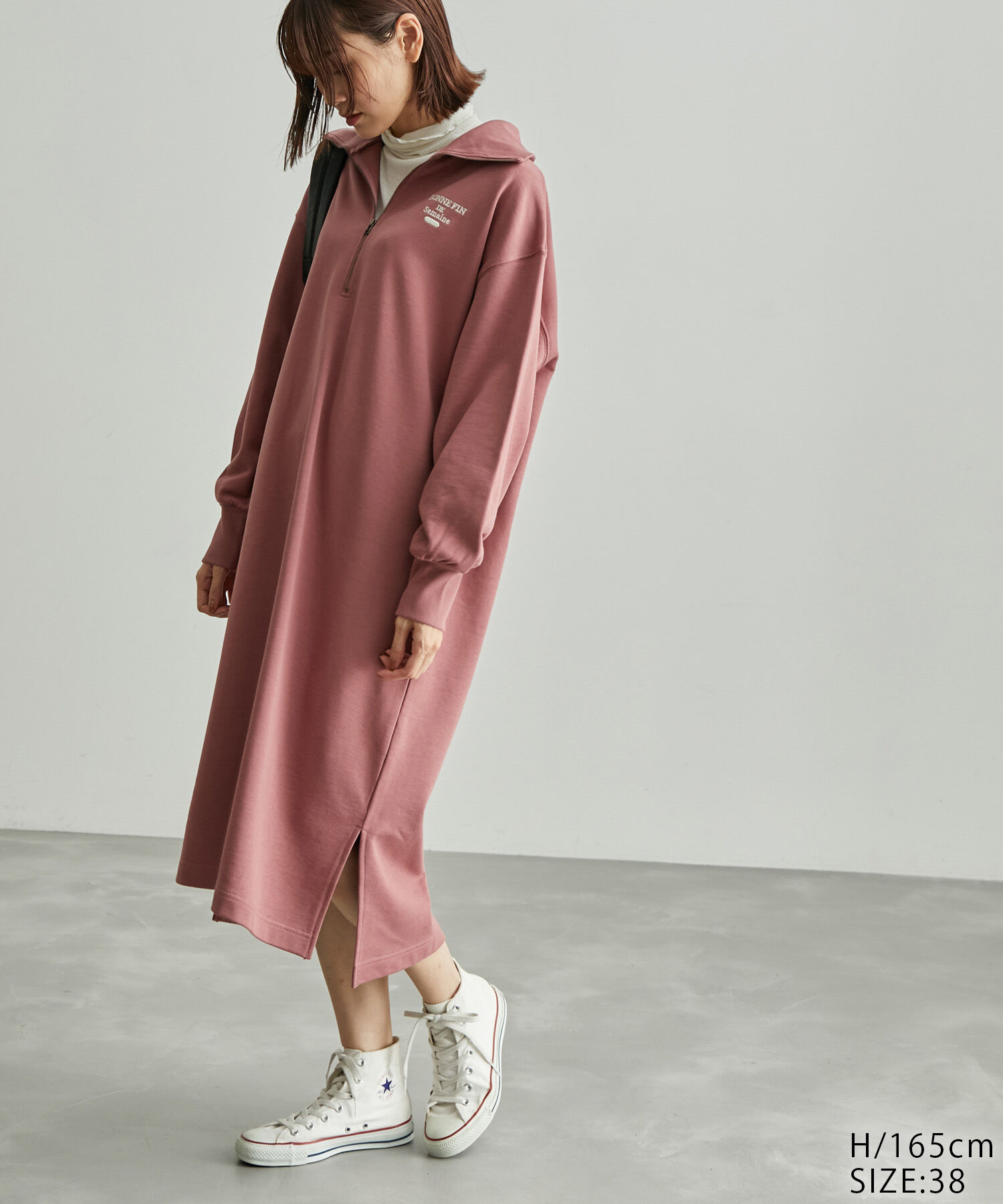 ROPE' PICNIC R「ハーフジップミニワンピース」|ワンピース|