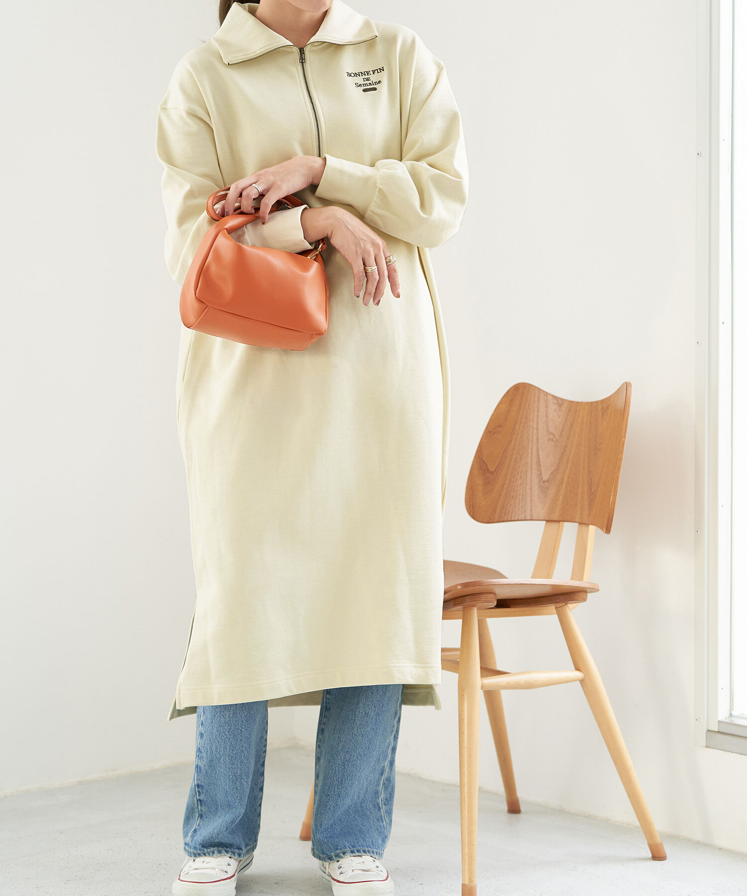 ROPE' PICNIC R「ハーフジップミニワンピース」|ワンピース|