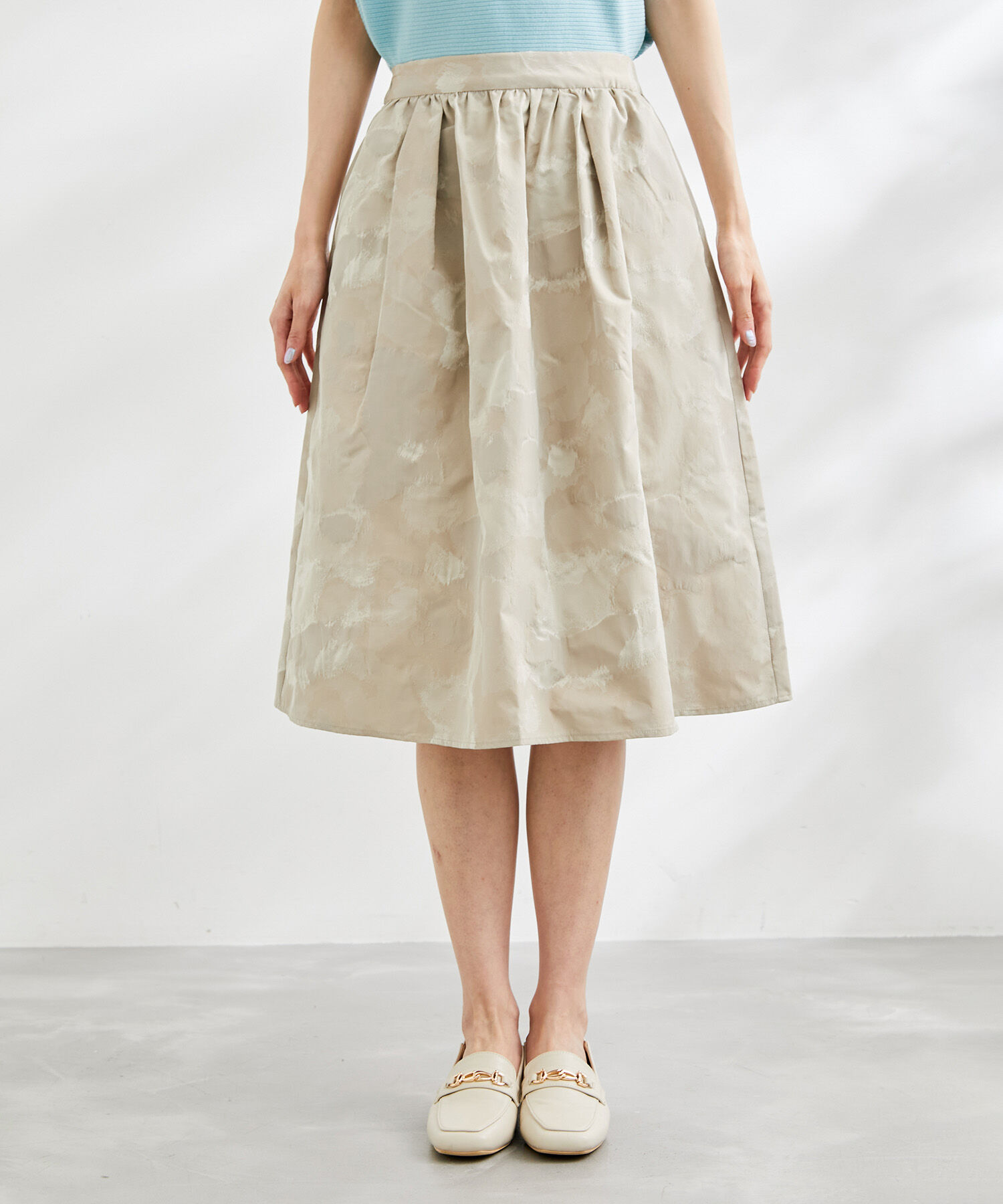 Rope&rsquo;Picnic「フラワージャガードスカート」|スカート|