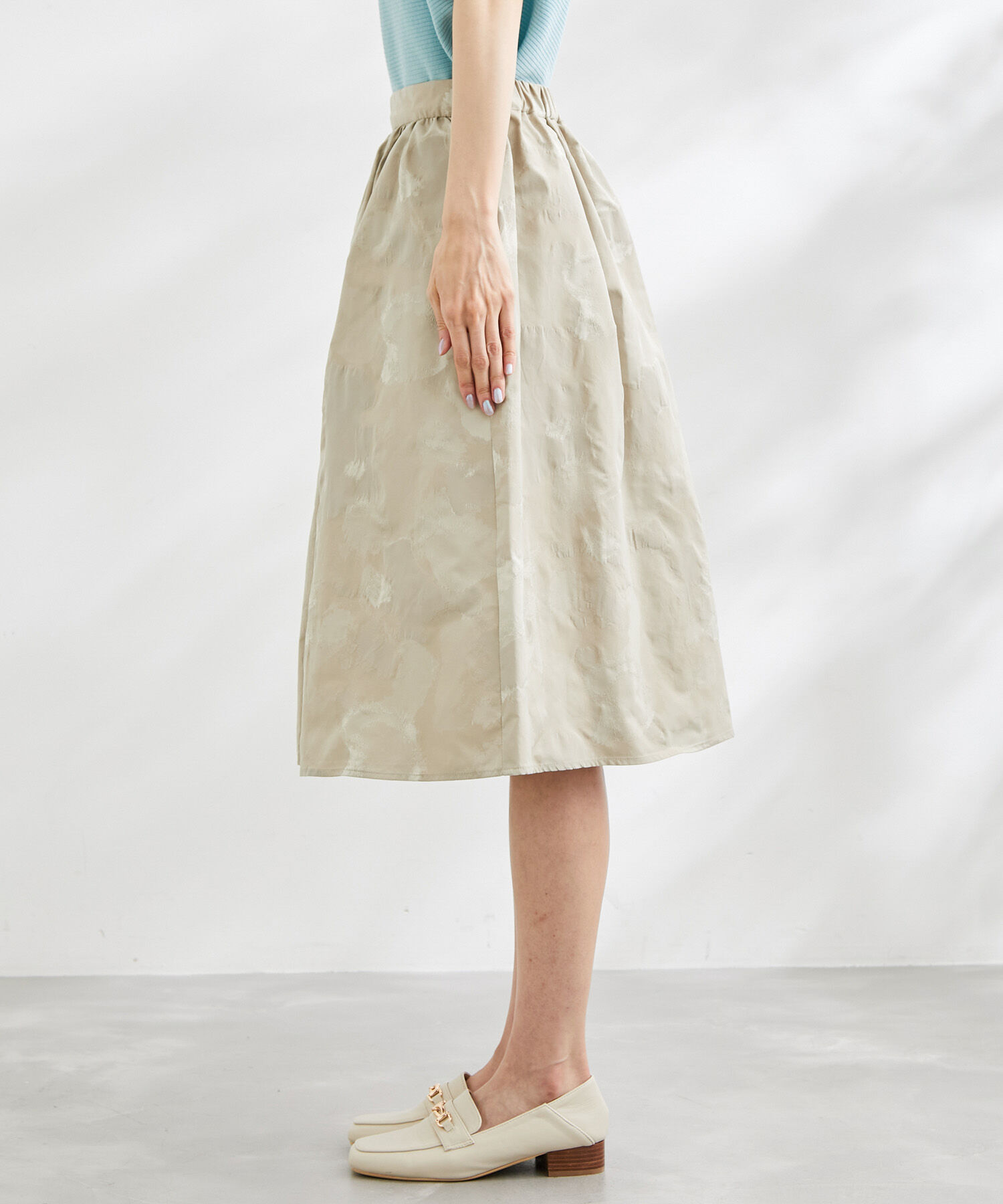 Rope&rsquo;Picnic「フラワージャガードスカート」|スカート|