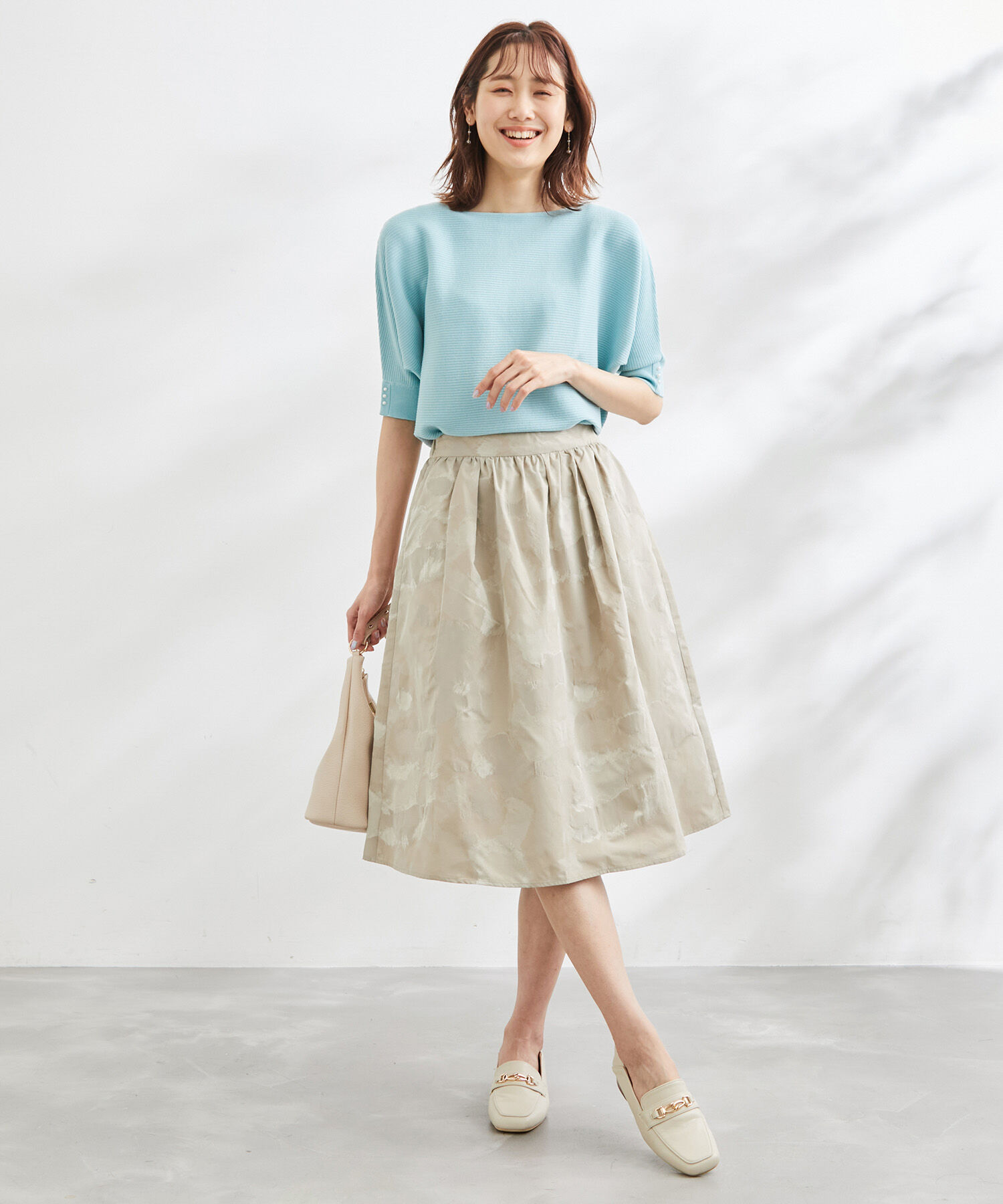 Rope&rsquo;Picnic「フラワージャガードスカート」|スカート|