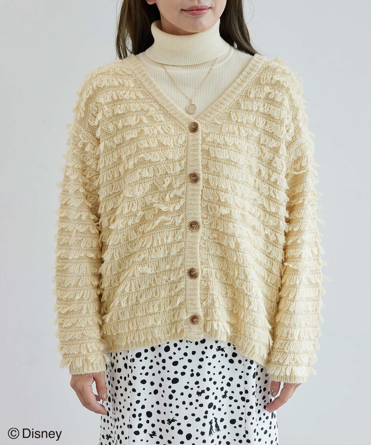 Rope&rsquo;Picnic「【101匹わんちゃん】ループニットカーディガン」|カーディガン|