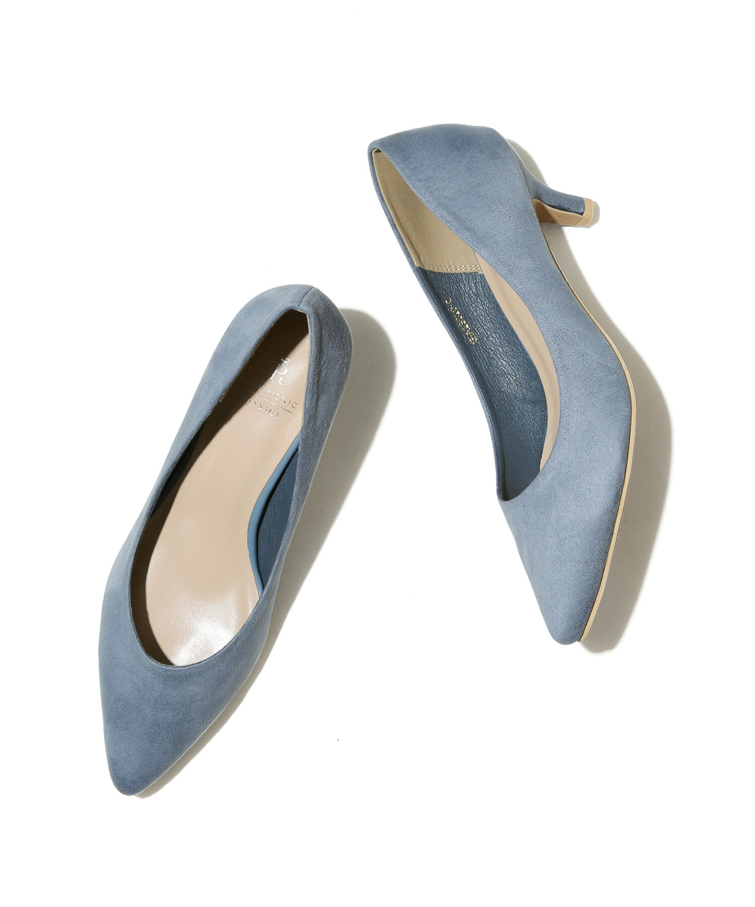 ROPE PICNIC PASSAGE「リサイクルフェイクスエードプレーンパンプス」|パンプス|