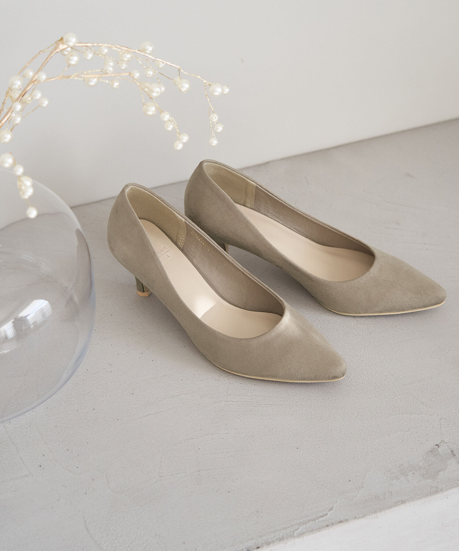 ROPE PICNIC PASSAGE「リサイクルフェイクスエードプレーンパンプス」|パンプス|ベージュ(27)