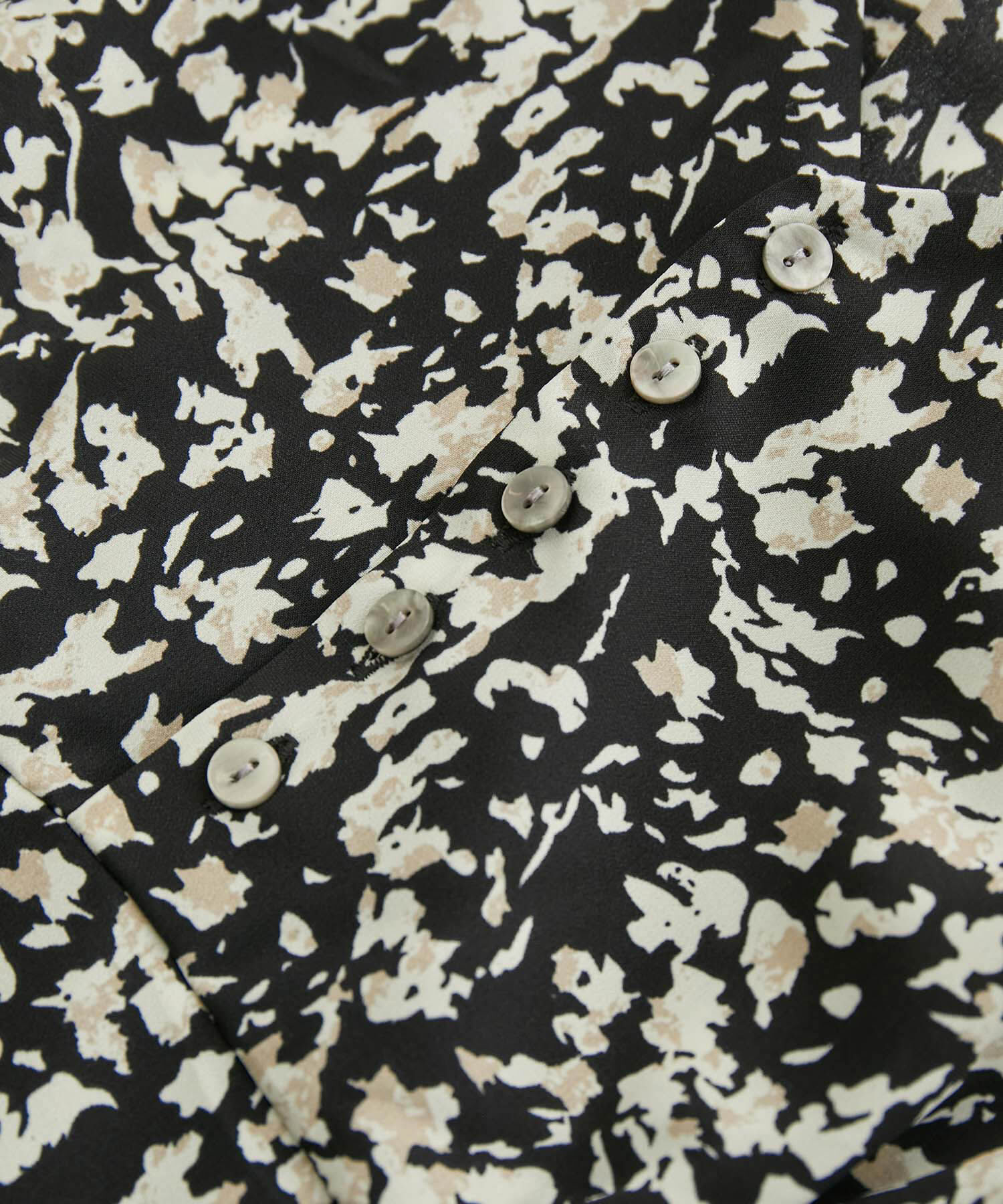 Rope&rsquo;Picnic「【WEB限定】ニュアンス柄ドロストスリーブワンピース」|ワンピース|