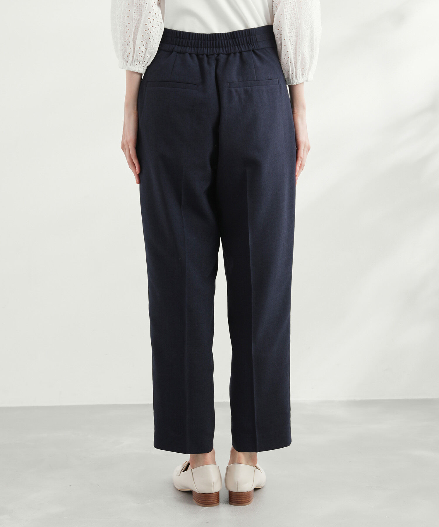 Rope&rsquo;Picnic「セットアップ対応/ビット付麻調テーパードパンツ」|その他|