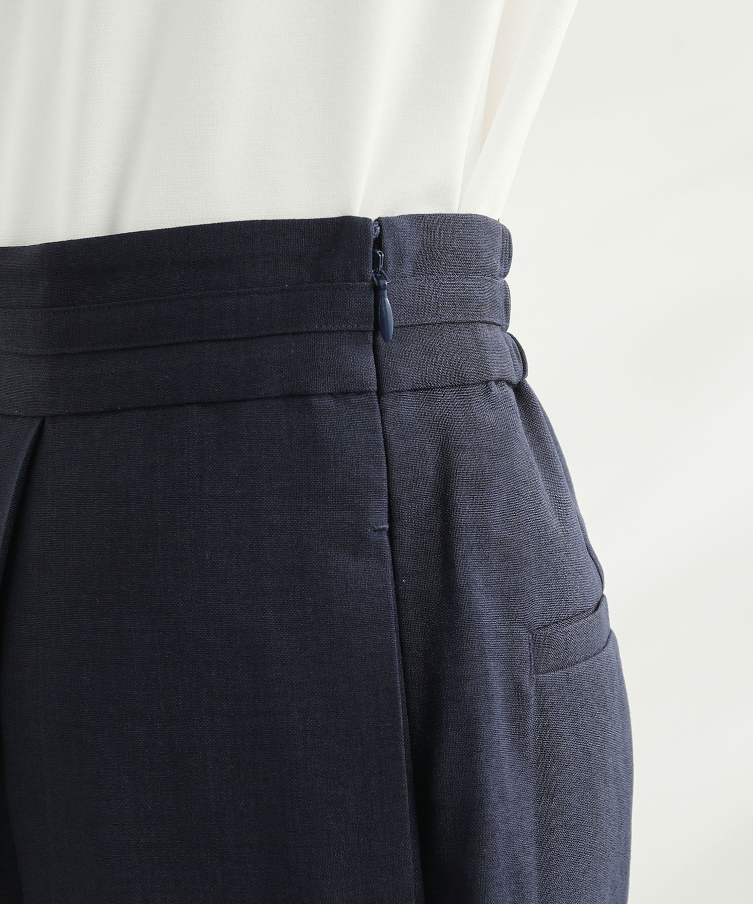 Rope&rsquo;Picnic「セットアップ対応/ビット付麻調テーパードパンツ」|その他|