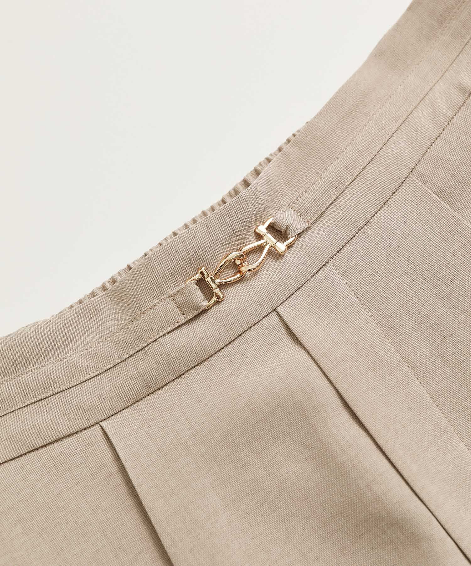 Rope&rsquo;Picnic「セットアップ対応/ビット付麻調テーパードパンツ」|その他|