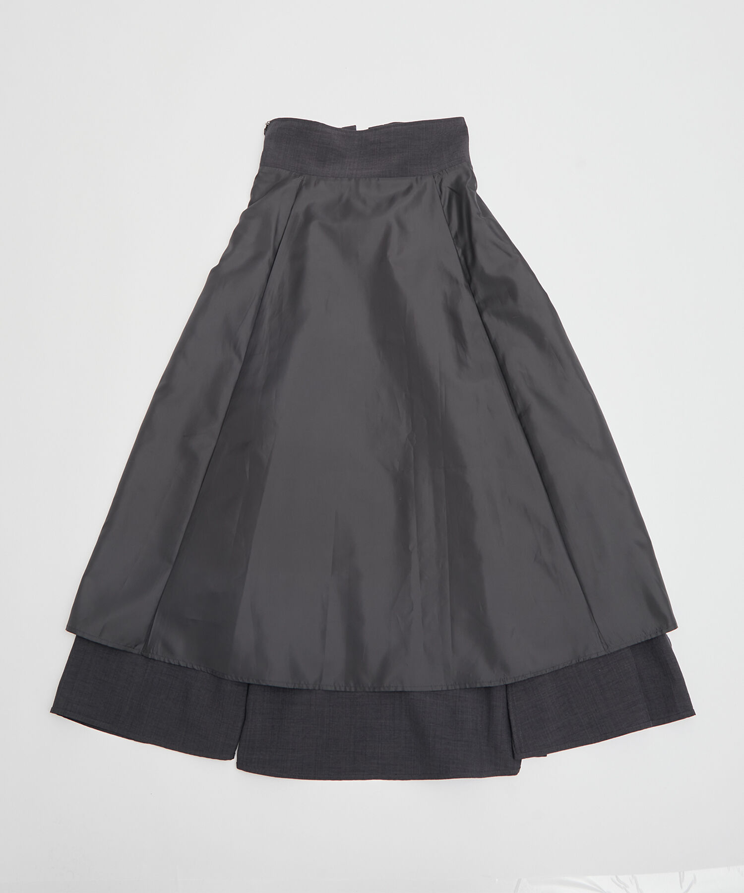 Rope&rsquo;Picnic「セットアップ対応/リンクコーデ/麻調バックレースアップフレアスカート」|スカート|