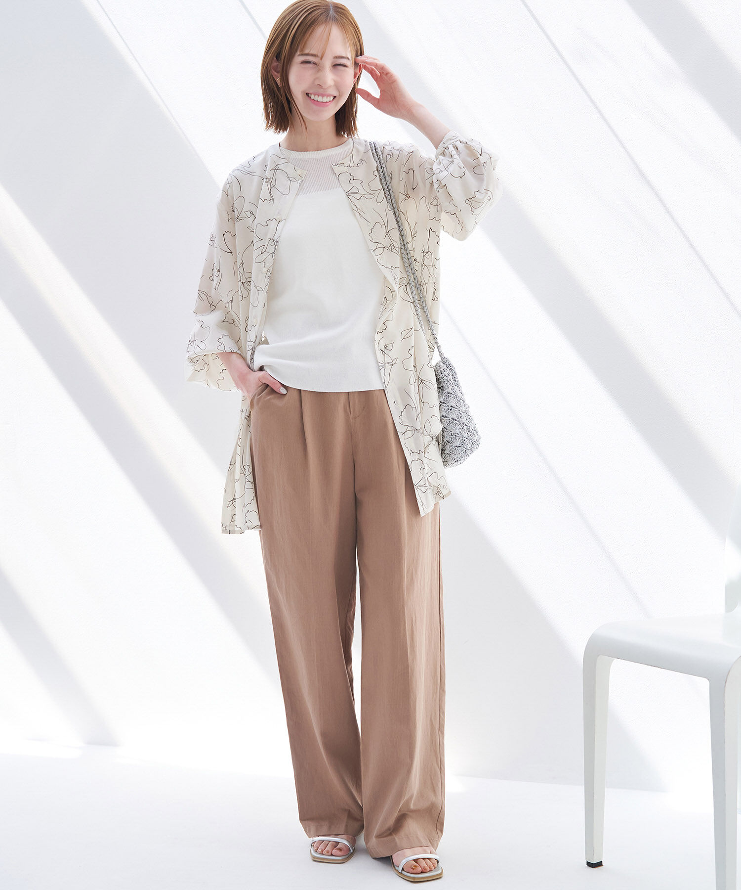 Rope&rsquo;Picnic「【WEB限定】2WAY/ドローイングボリュームブラウス」|シャツ・ブラウス|