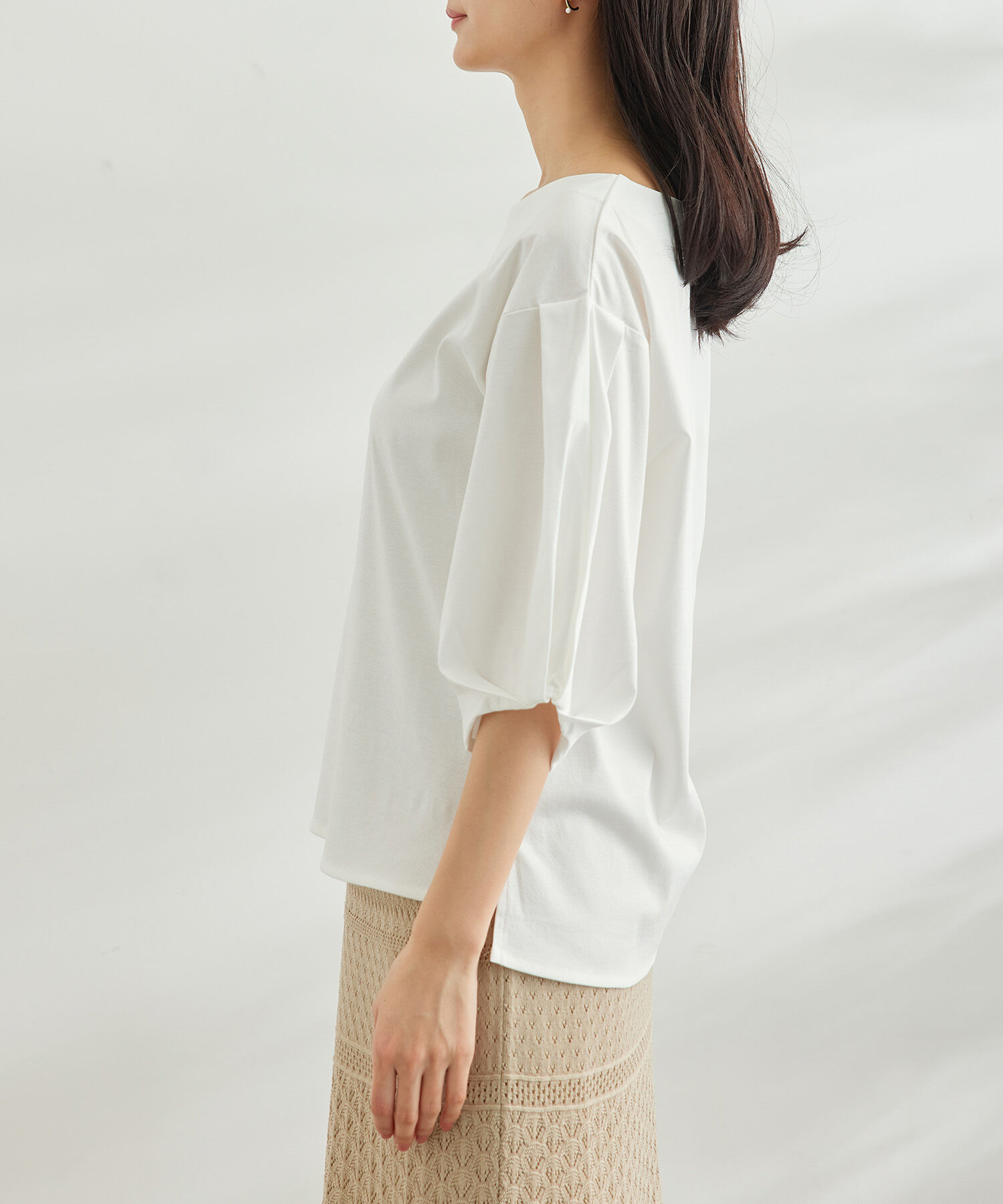 Rope&rsquo;Picnic「メタルパーツシルケットトップス」|Tシャツ・カットソー|