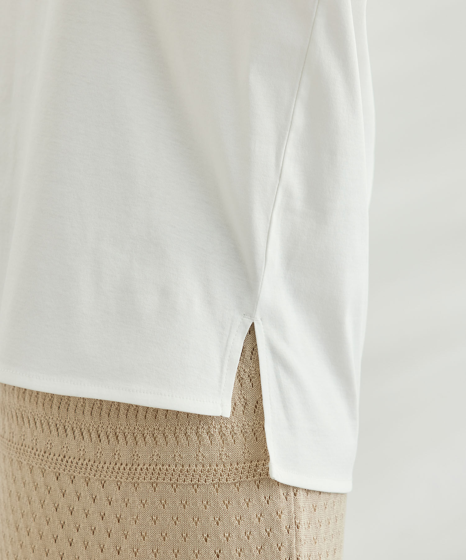 Rope&rsquo;Picnic「メタルパーツシルケットトップス」|Tシャツ・カットソー|