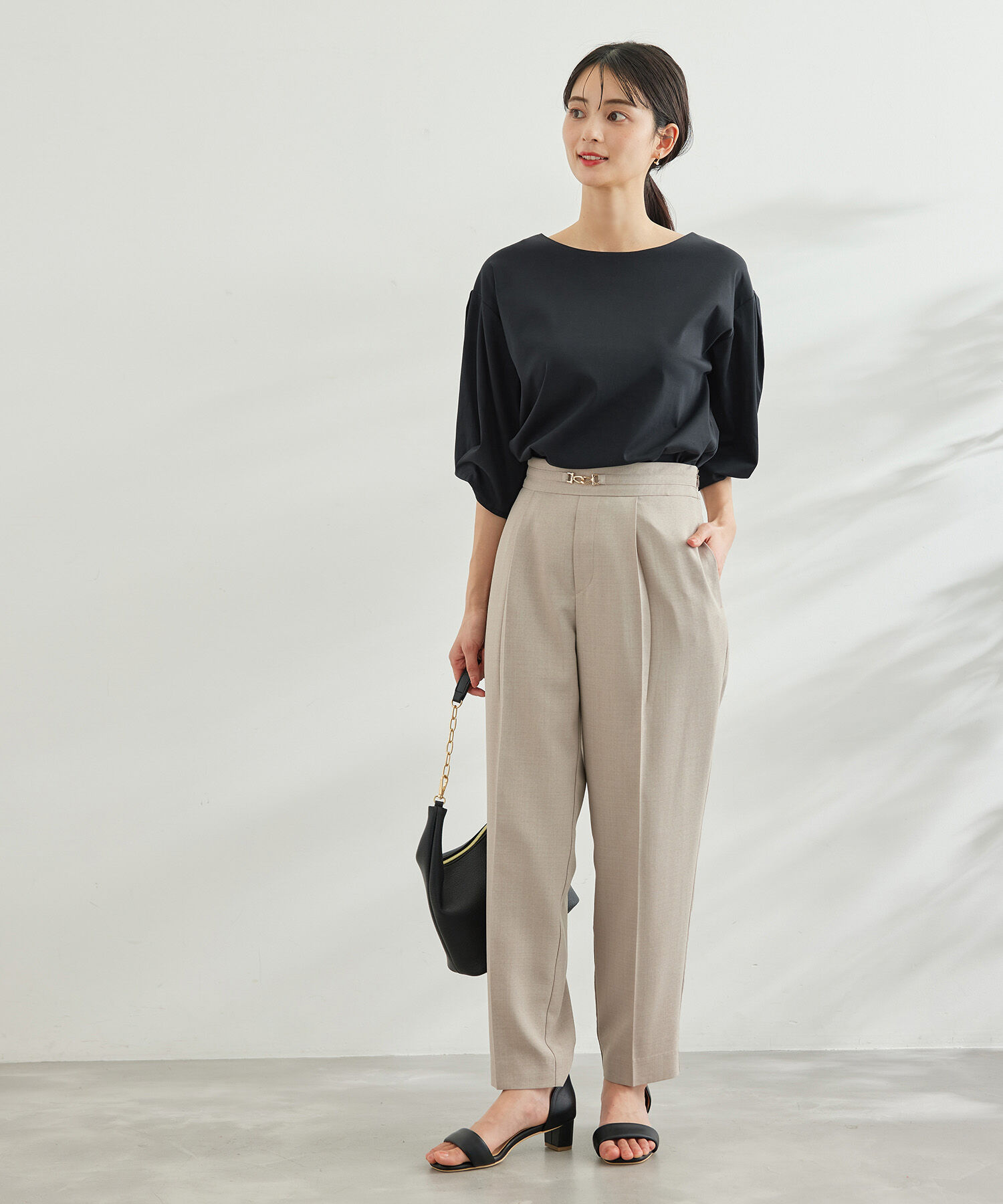 Rope&rsquo;Picnic「メタルパーツシルケットトップス」|Tシャツ・カットソー|