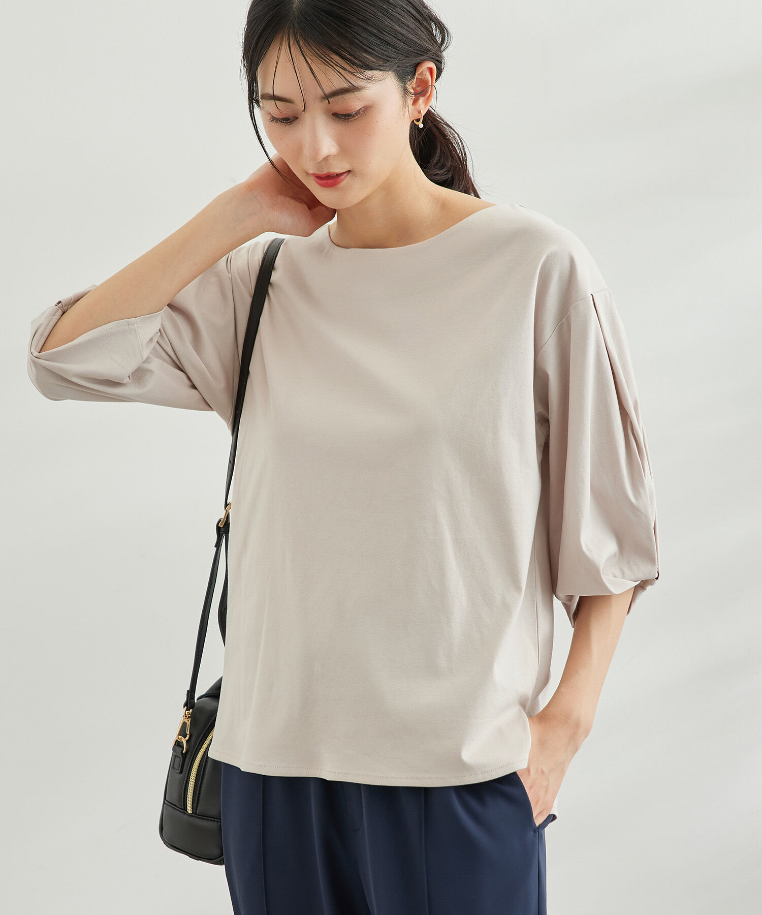 Rope&rsquo;Picnic「メタルパーツシルケットトップス」|Tシャツ・カットソー|