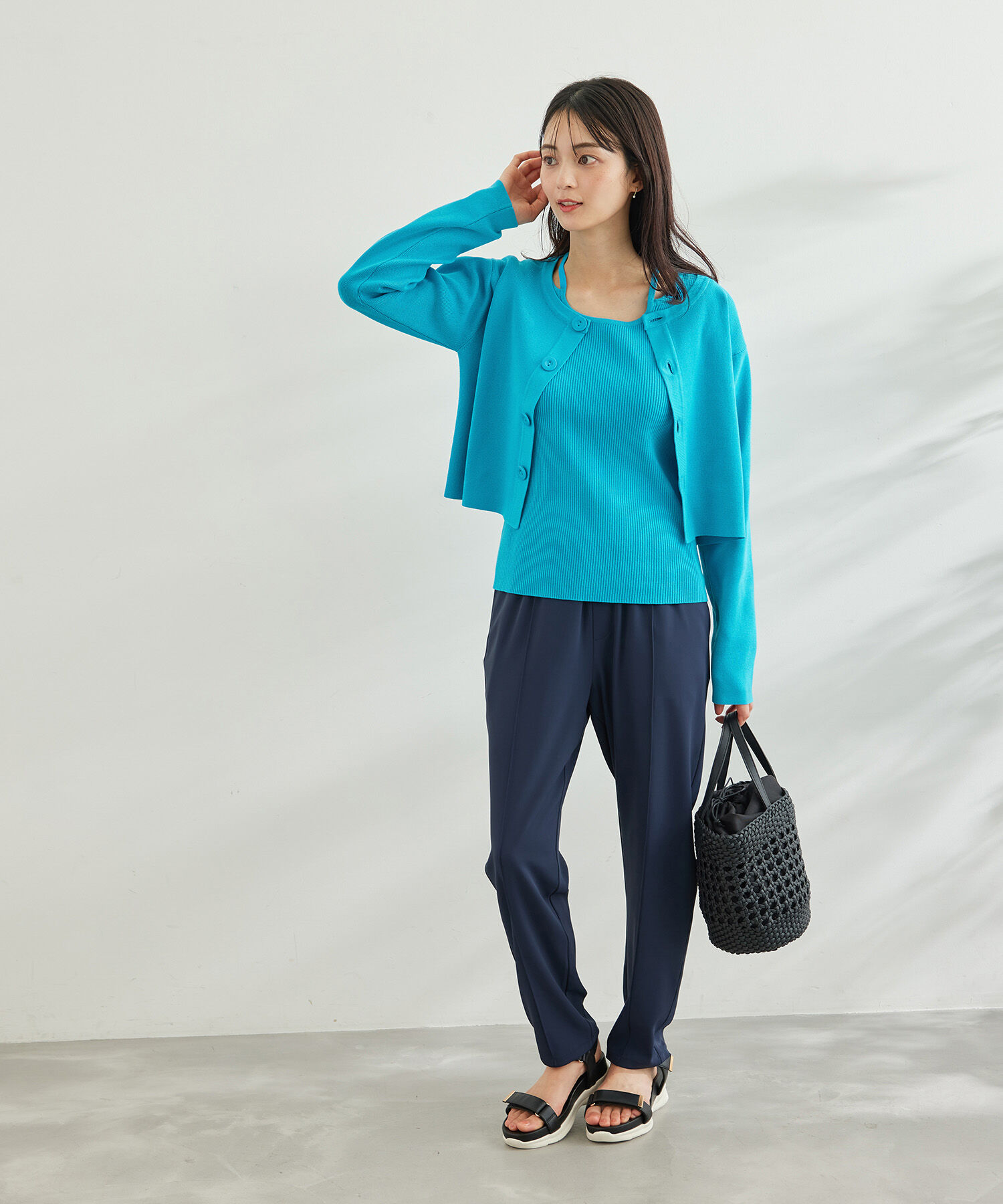 Rope&rsquo;Picnic「ショートレングスカーディガン」|カーディガン|