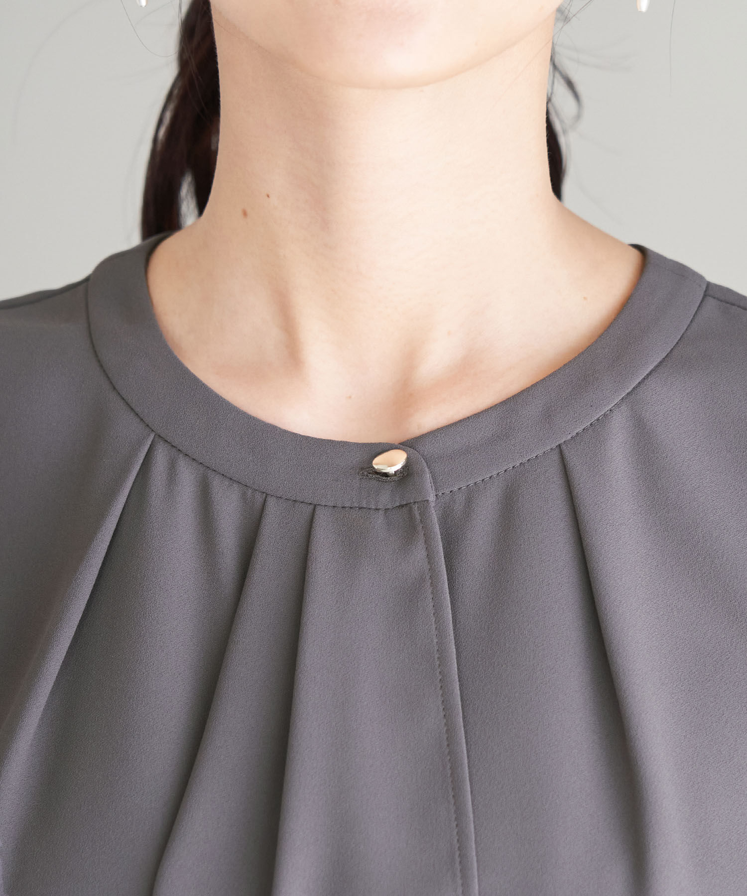 Rope&rsquo;Picnic「ボウタイフウタックハーフスリーブブラウス」|シャツ・ブラウス|