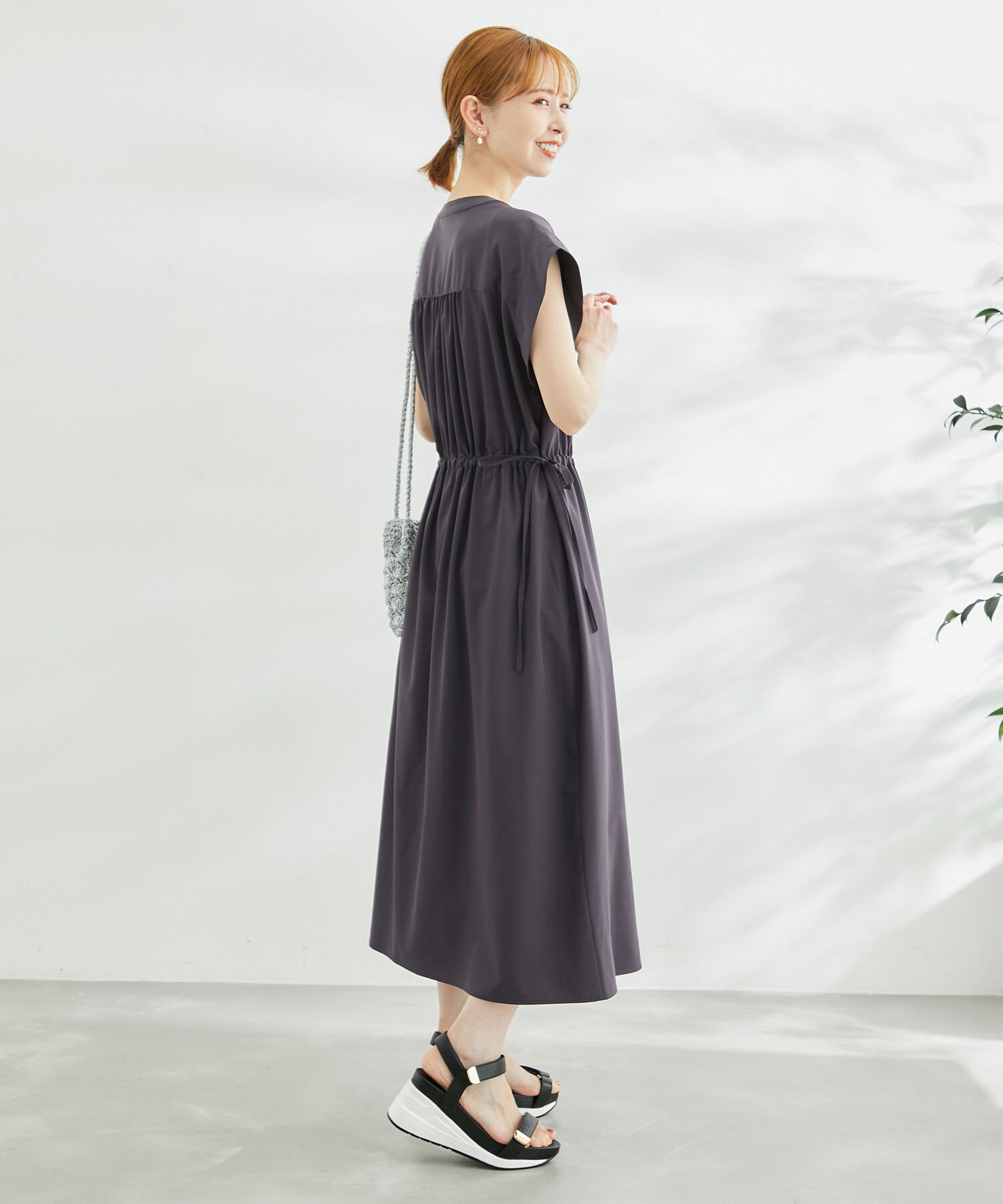 Rope&rsquo;Picnic「撥水加工/ドロストデザインワンピース」|ワンピース|