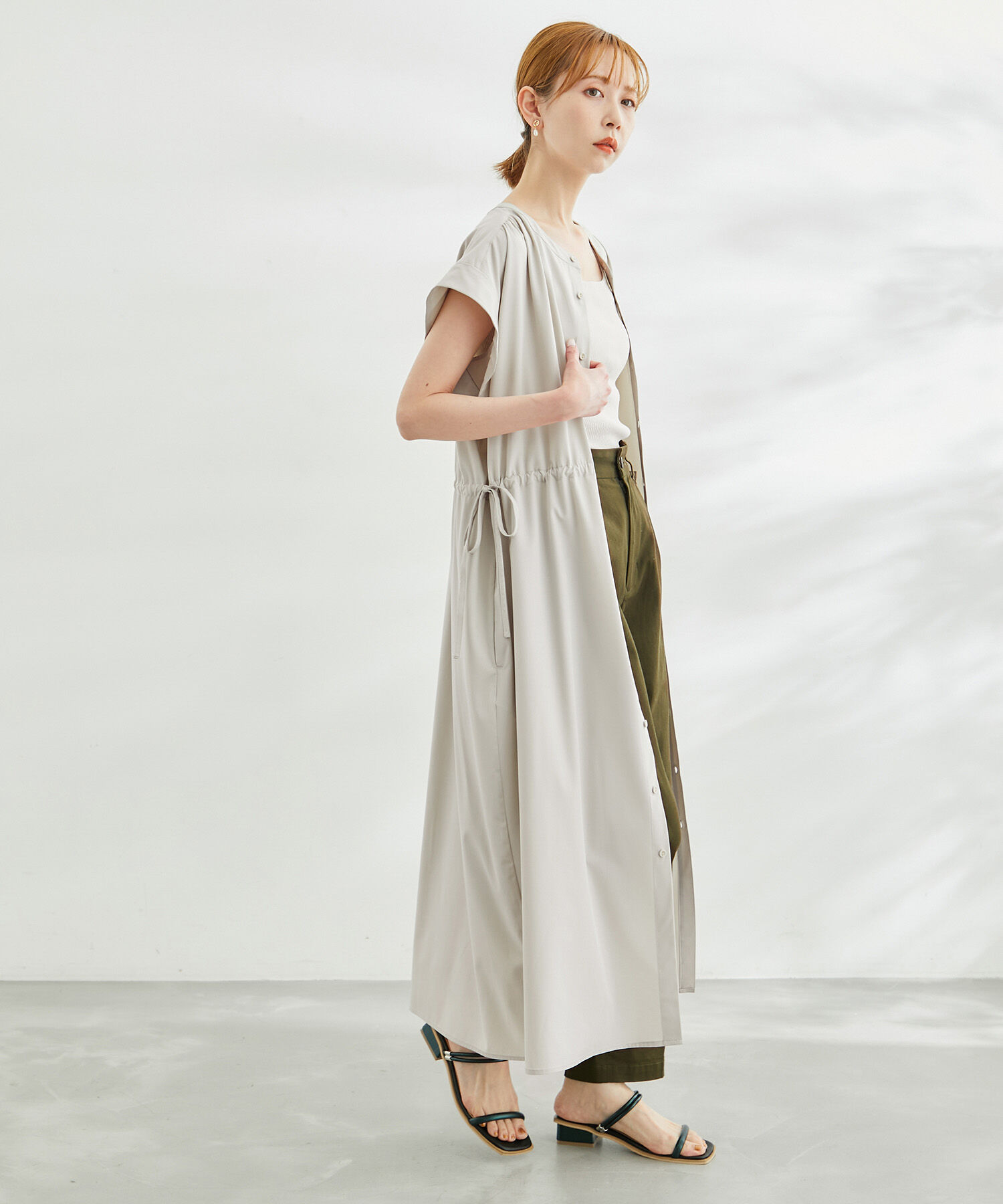 Rope&rsquo;Picnic「撥水加工/ドロストデザインワンピース」|ワンピース|