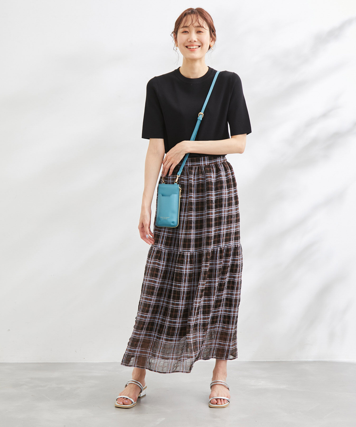 Rope&rsquo;Picnic「シアーチェックスカート」|スカート|