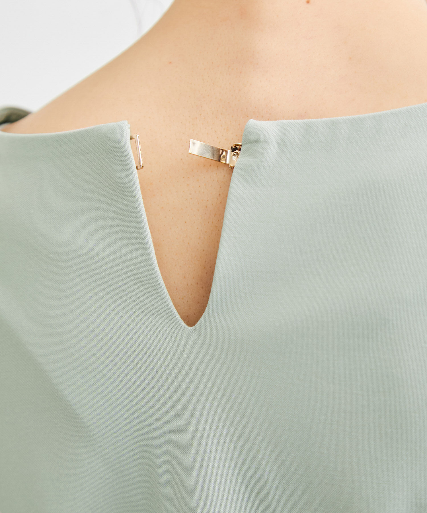 Rope&rsquo;Picnic「洗える/ゴールドパーツバンザイスリーブカットソー」|Tシャツ・カットソー|